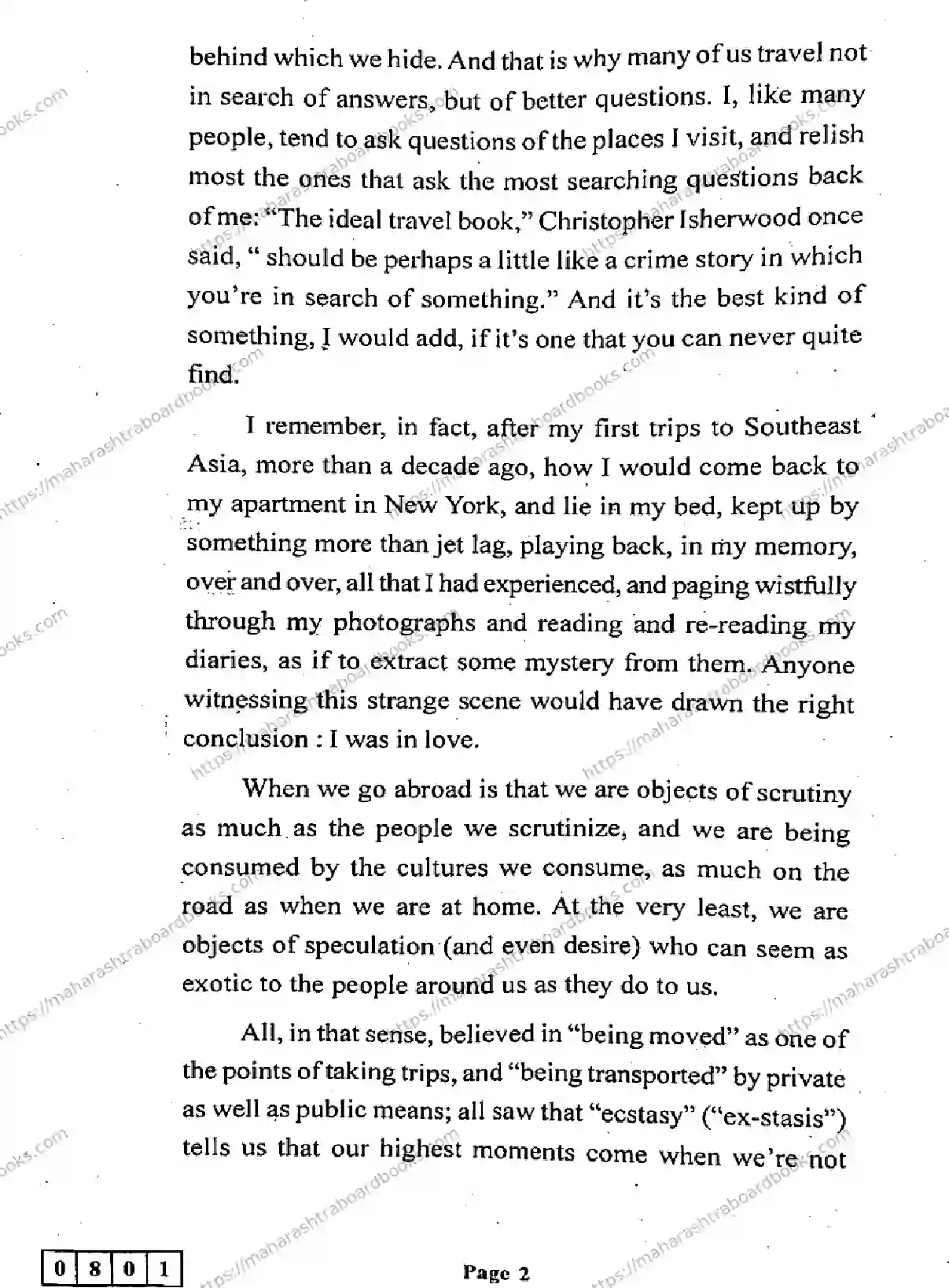 Maharashtra Board Solution HSC English Default Set 2024 Image 2