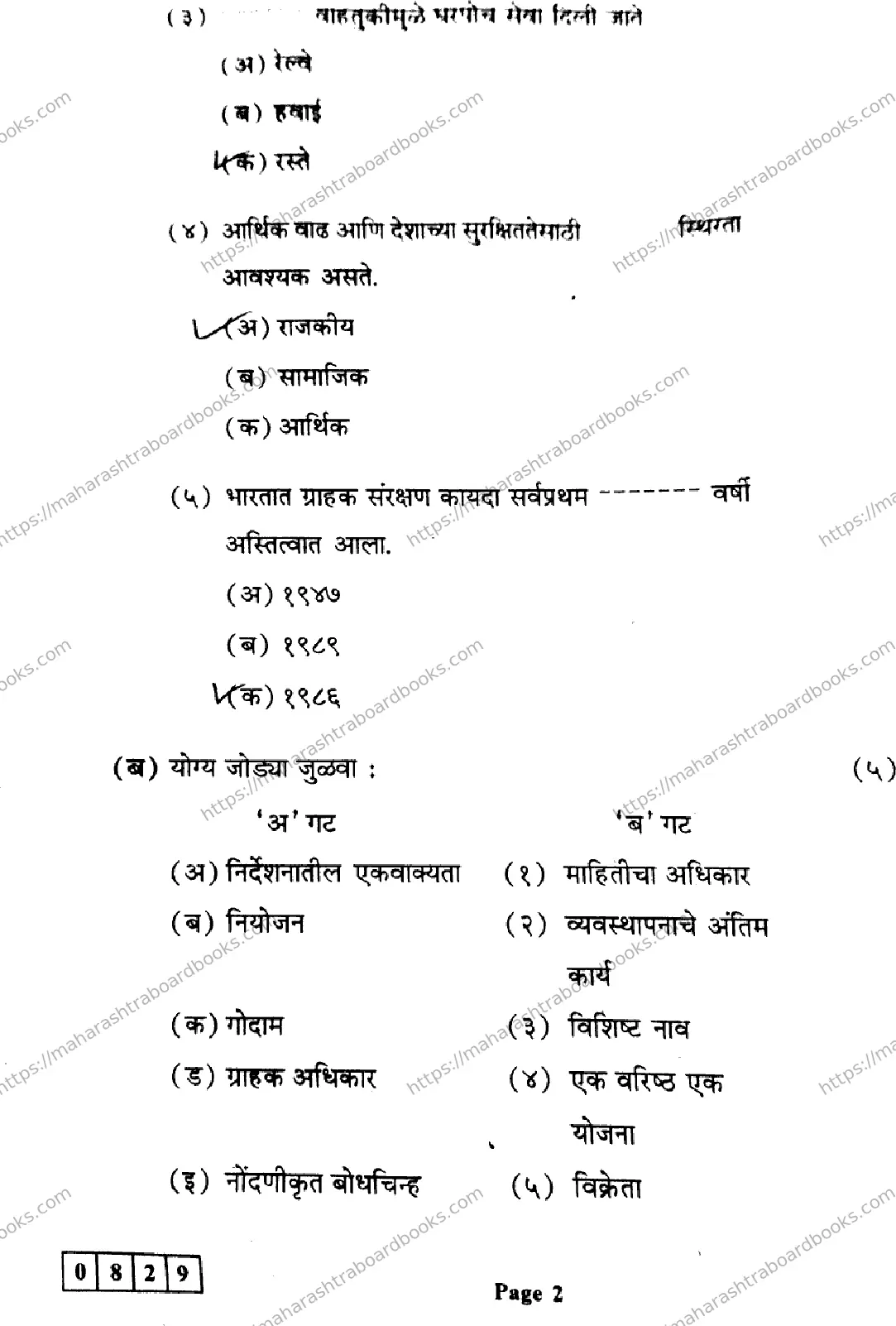 Maharashtra Board Solution HSC Organisation-of-Commerce-&-Management Default Set 2024 Image 2