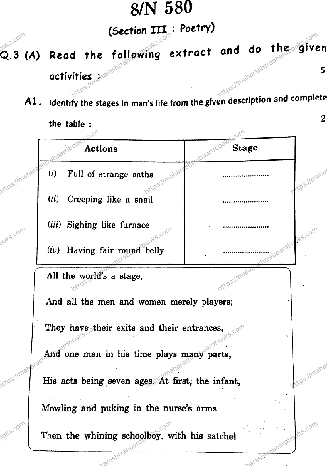 Maharashtra Board Solution SSC English Default Set 2024 Image 8