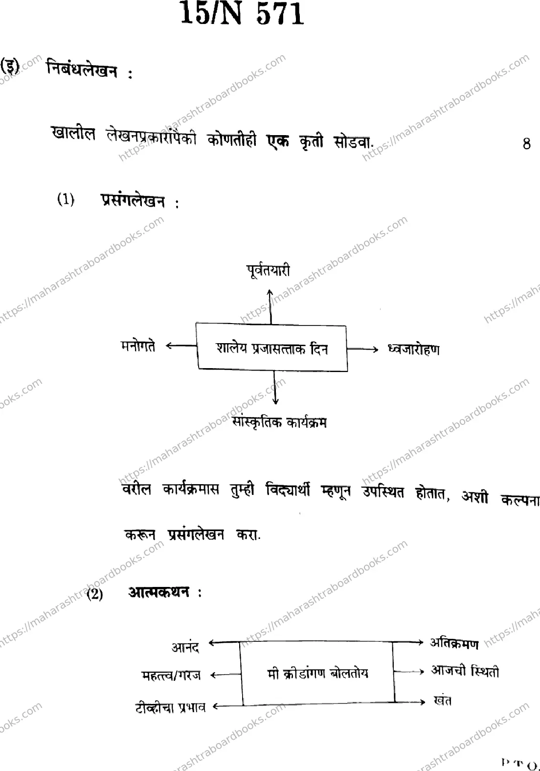 Maharashtra Board Solution SSC Marathi  (16) - (N-571) 2024 Image 15