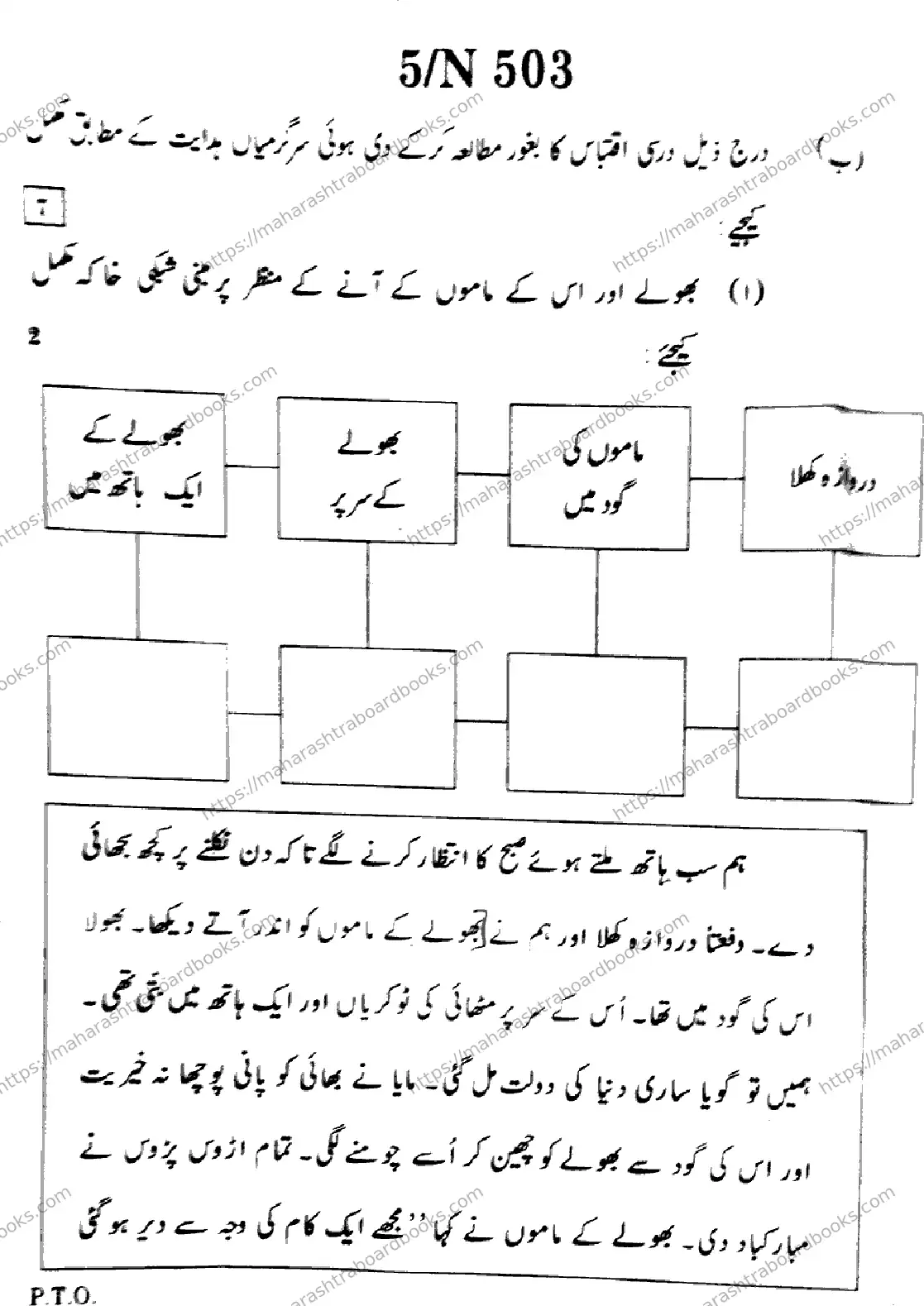 Maharashtra Board Solution SSC Urdu Default Set 2024 Image 5
