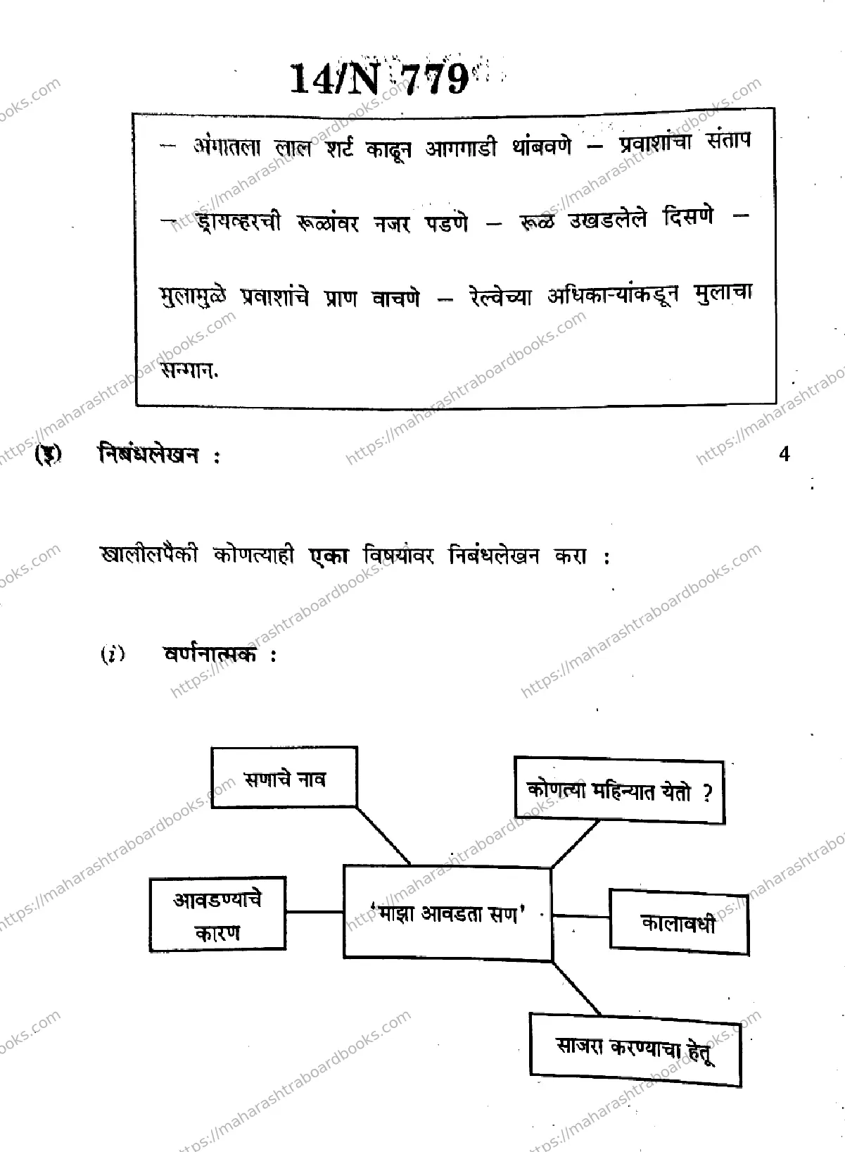 Maharashtra Board Solution SSC Marathi (Composite) (SL & TL)  N-779 2025 Image 14