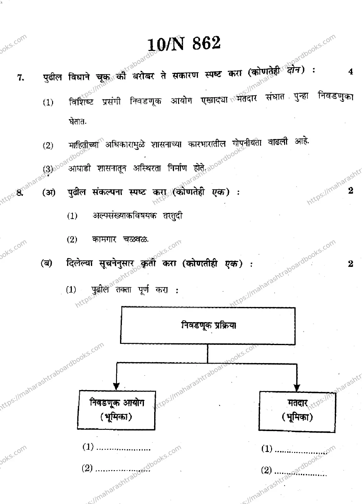 Maharashtra Board Solution SSC Social-Sciences-(History-and-Pol-Science)- N-862 2025 Image 10