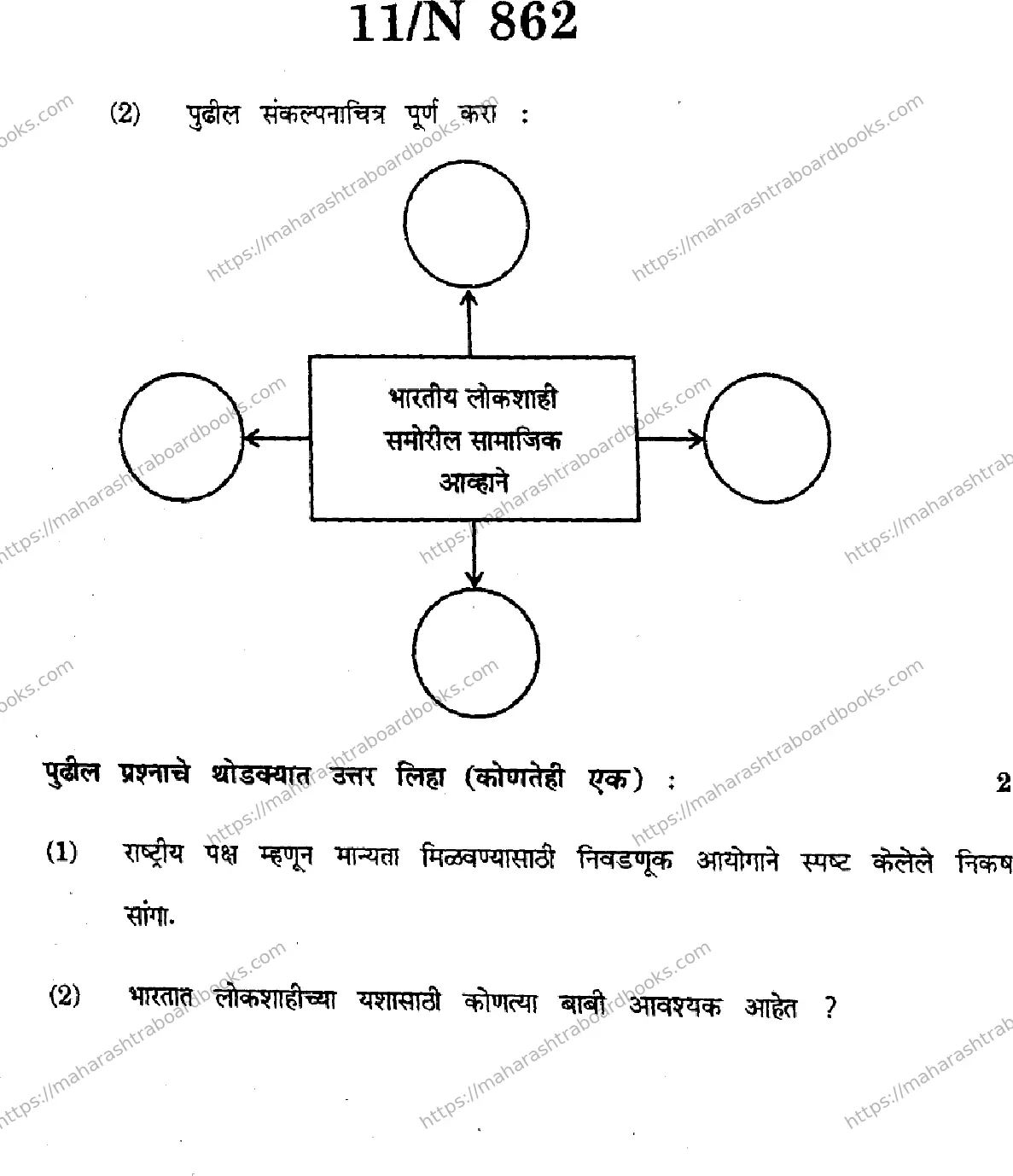 Maharashtra Board Solution SSC Social-Sciences-(History-and-Pol-Science)- N-862 2025 Image 11
