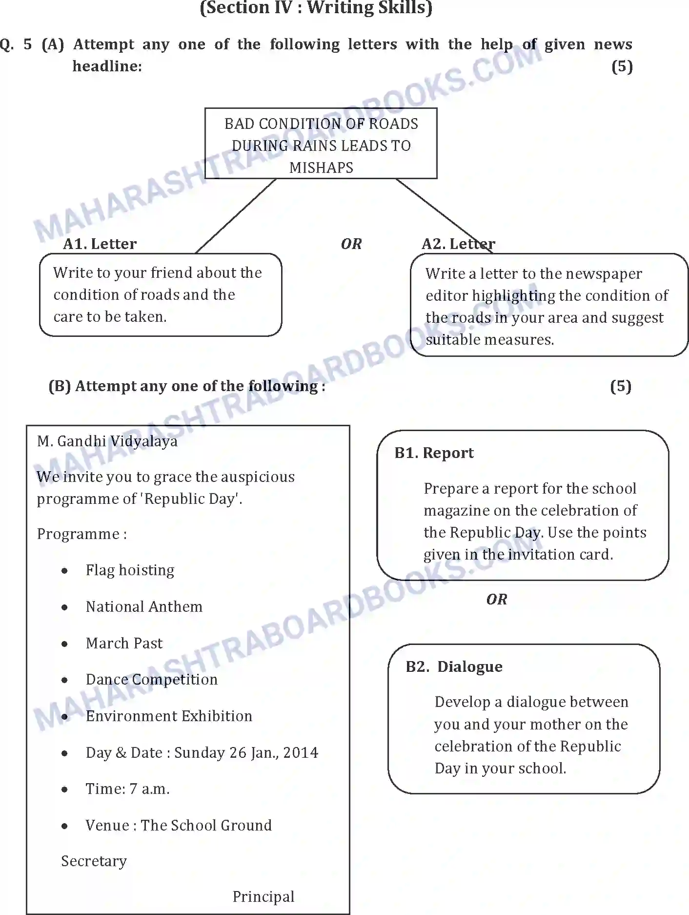 Maharashtra Board Solution SSC English Paper-A 2015 Image 12