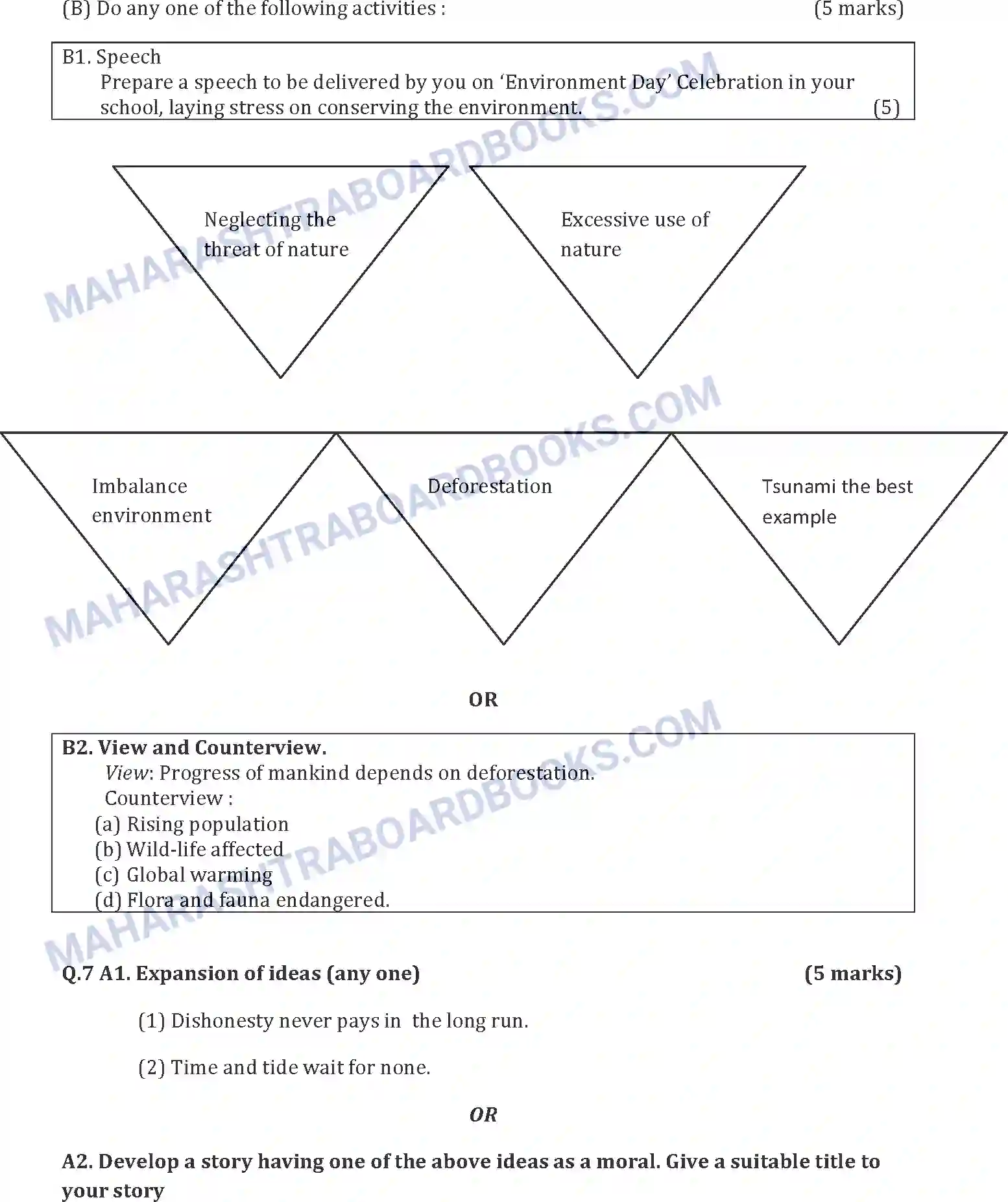 Maharashtra Board Solution SSC English Paper-A 2016 Image 15