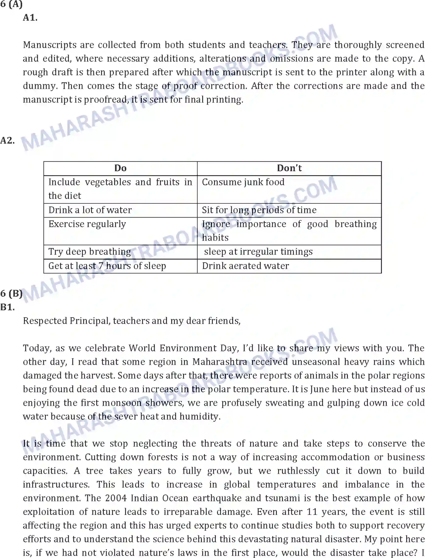 Maharashtra Board Solution SSC English Paper-A 2016 Image 24