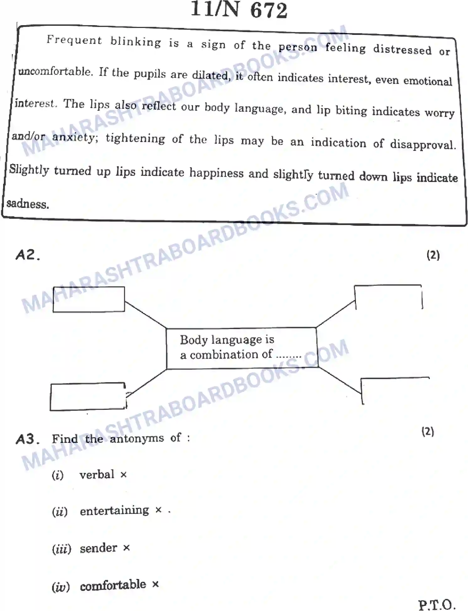 Maharashtra Board Solution SSC English Paper-A 2022 Image 11