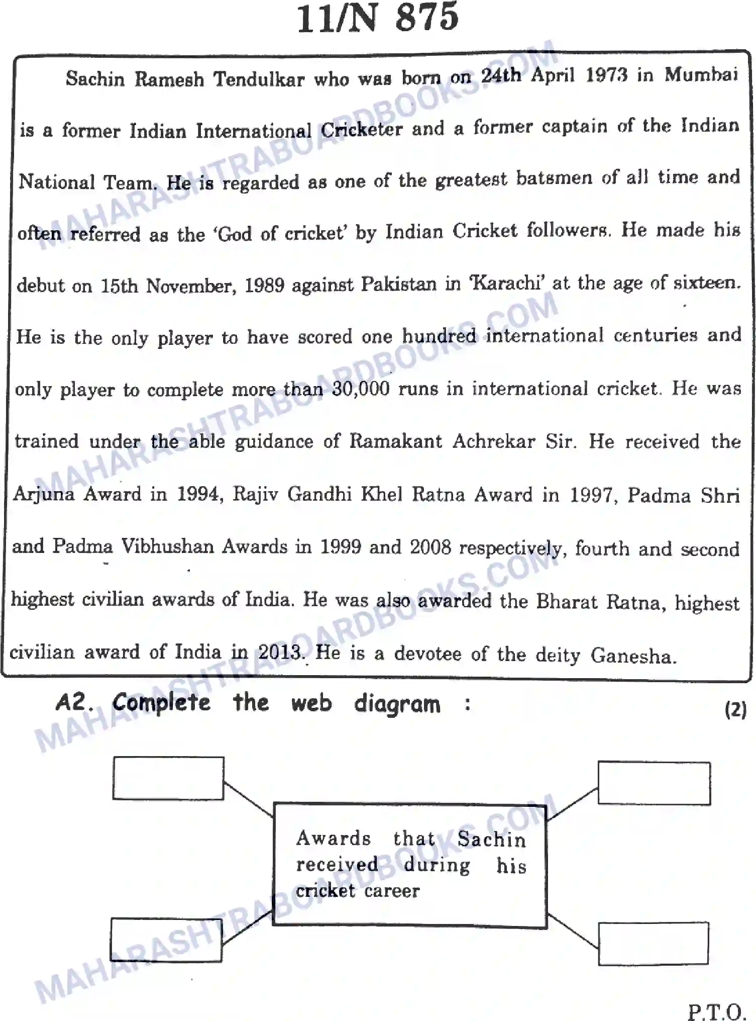 Maharashtra Board Solution SSC English Paper-A 2023 Image 11