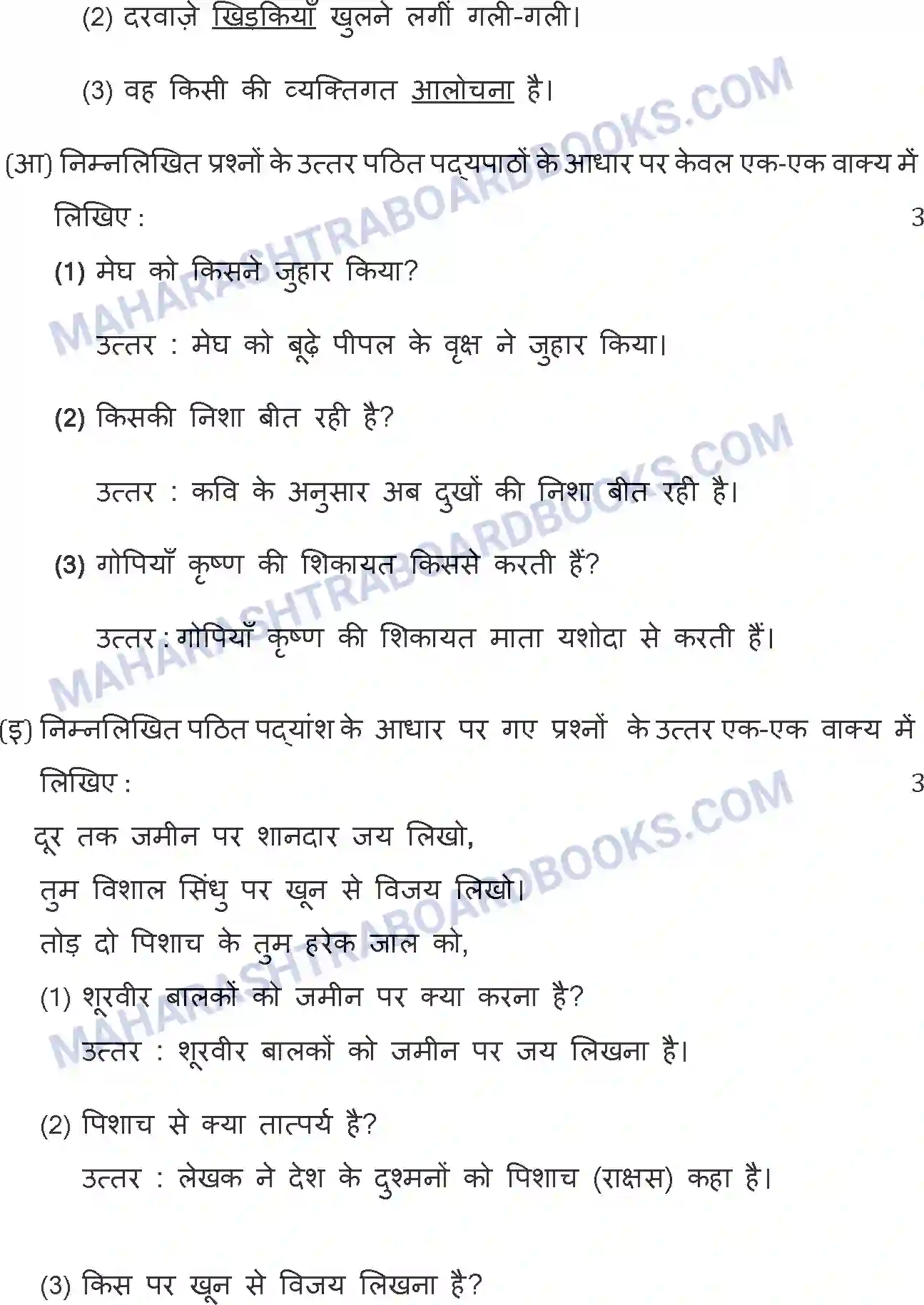 Maharashtra Board Solution SSC Hindi Paper-A 2015 Image 17