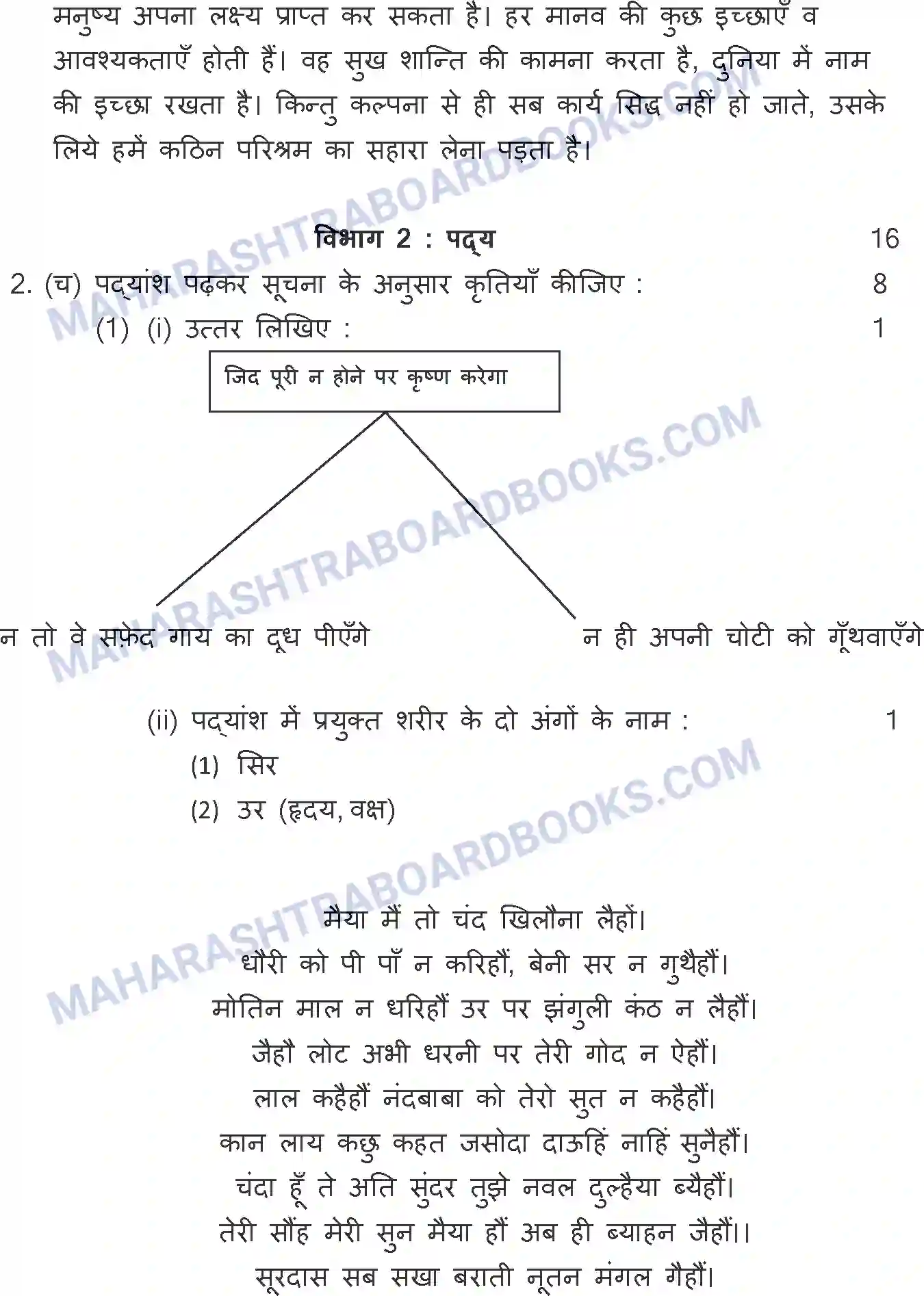 Maharashtra Board Solution SSC Hindi Paper-A 2017 Image 20