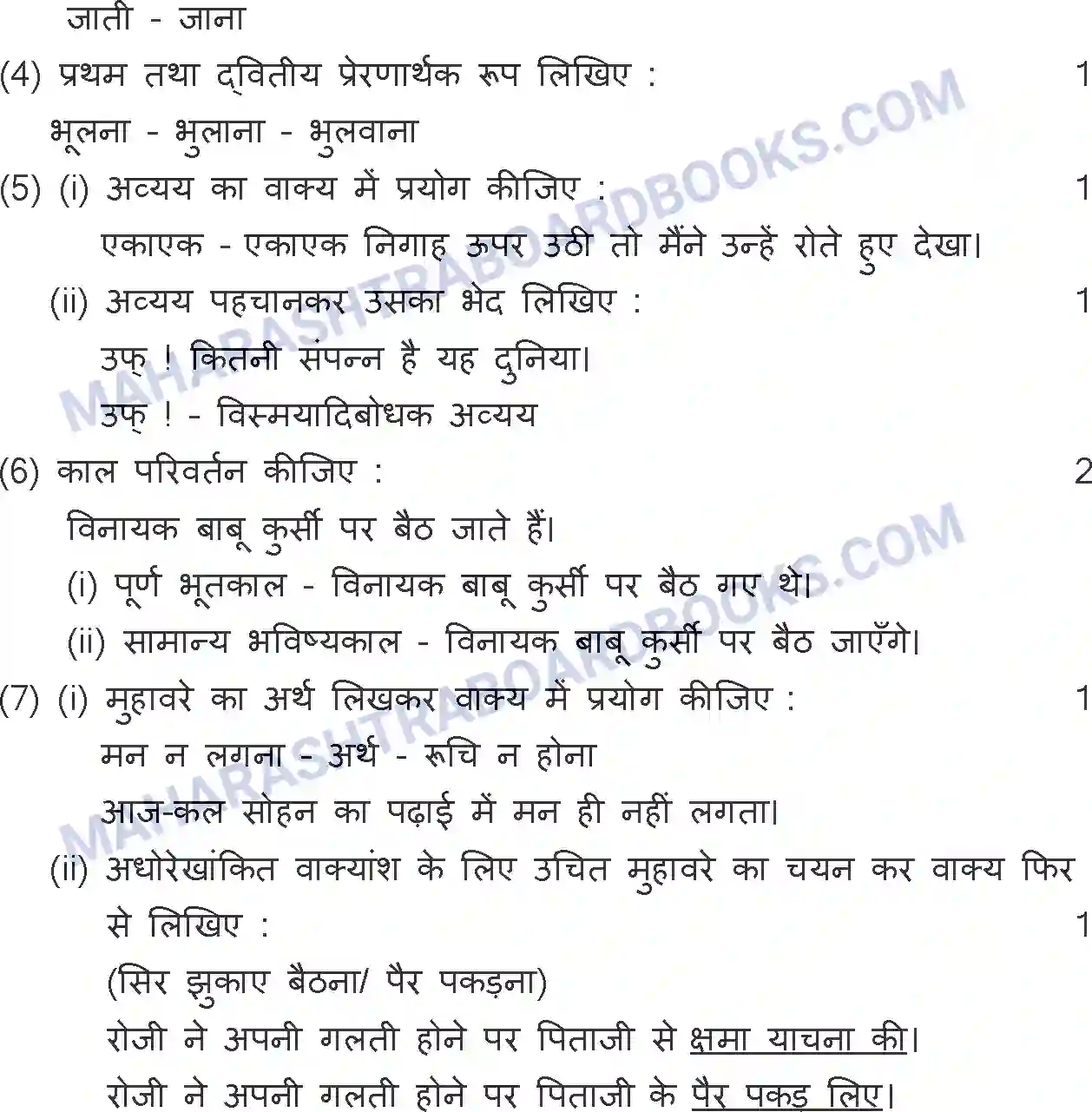 Maharashtra Board Solution SSC Hindi Paper-A 2017 Image 25