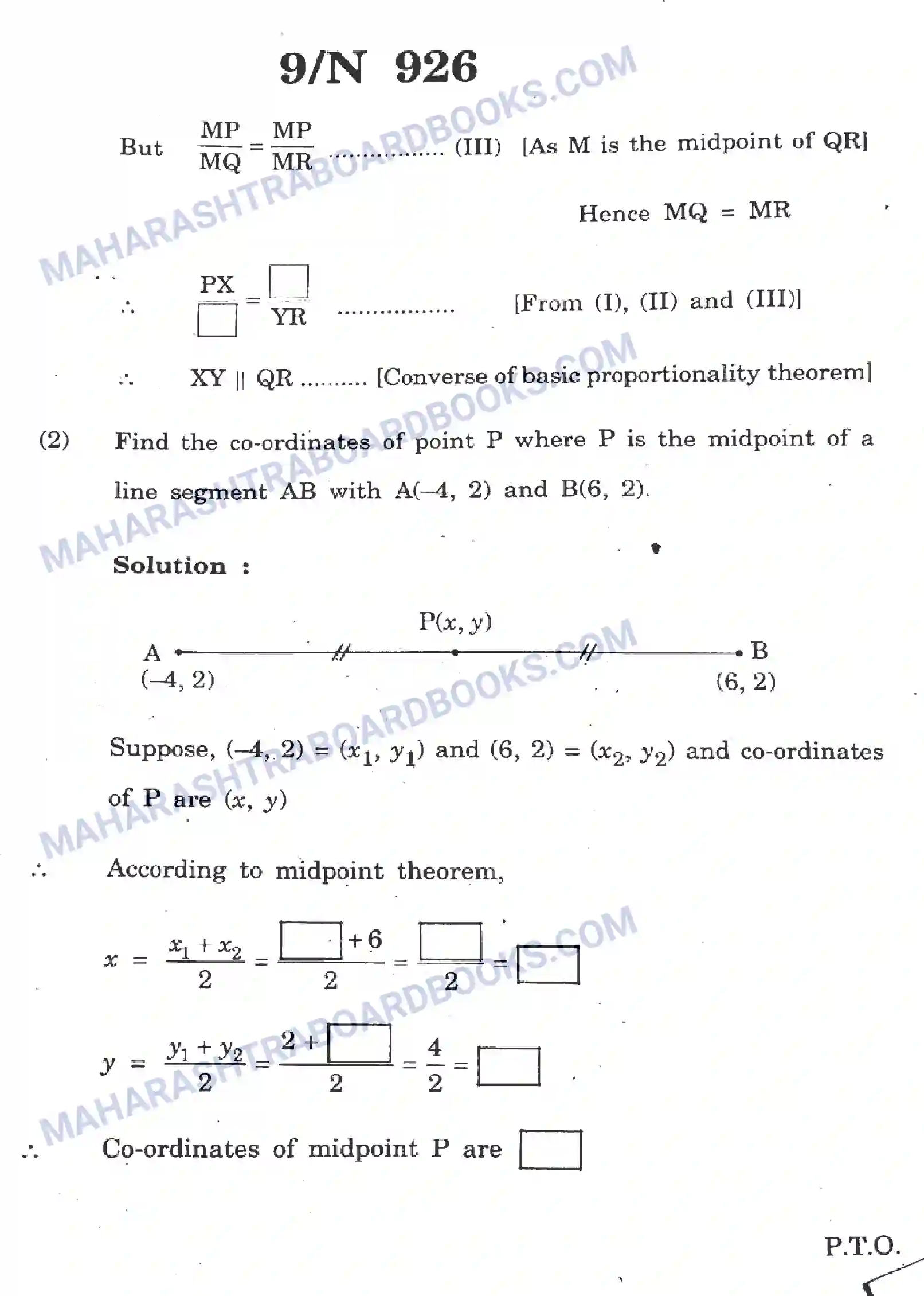 Maharashtra Board Solution SSC Mathematics Paper-B 2023 Image 9