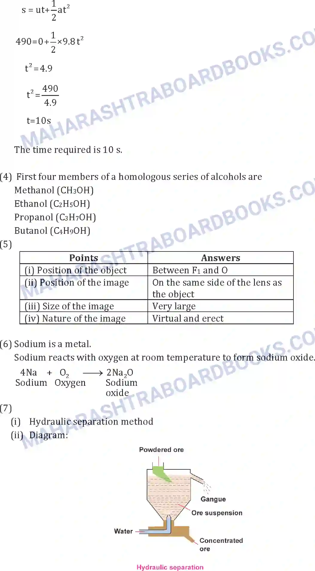 Maharashtra Board Solution SSC Science Paper-A 2019 Image 8