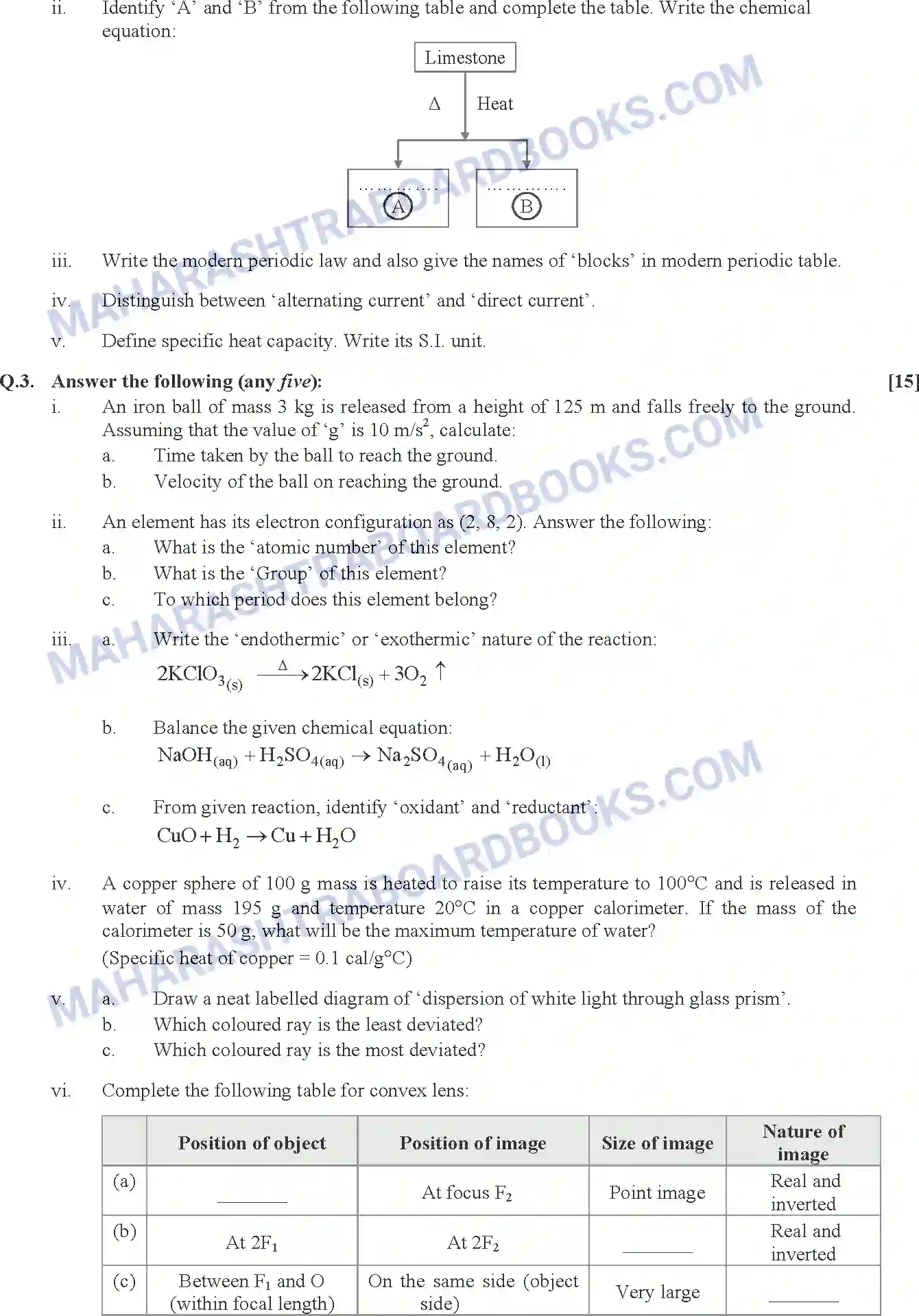 Maharashtra Board Solution SSC Science Paper-C 2020 Image 2