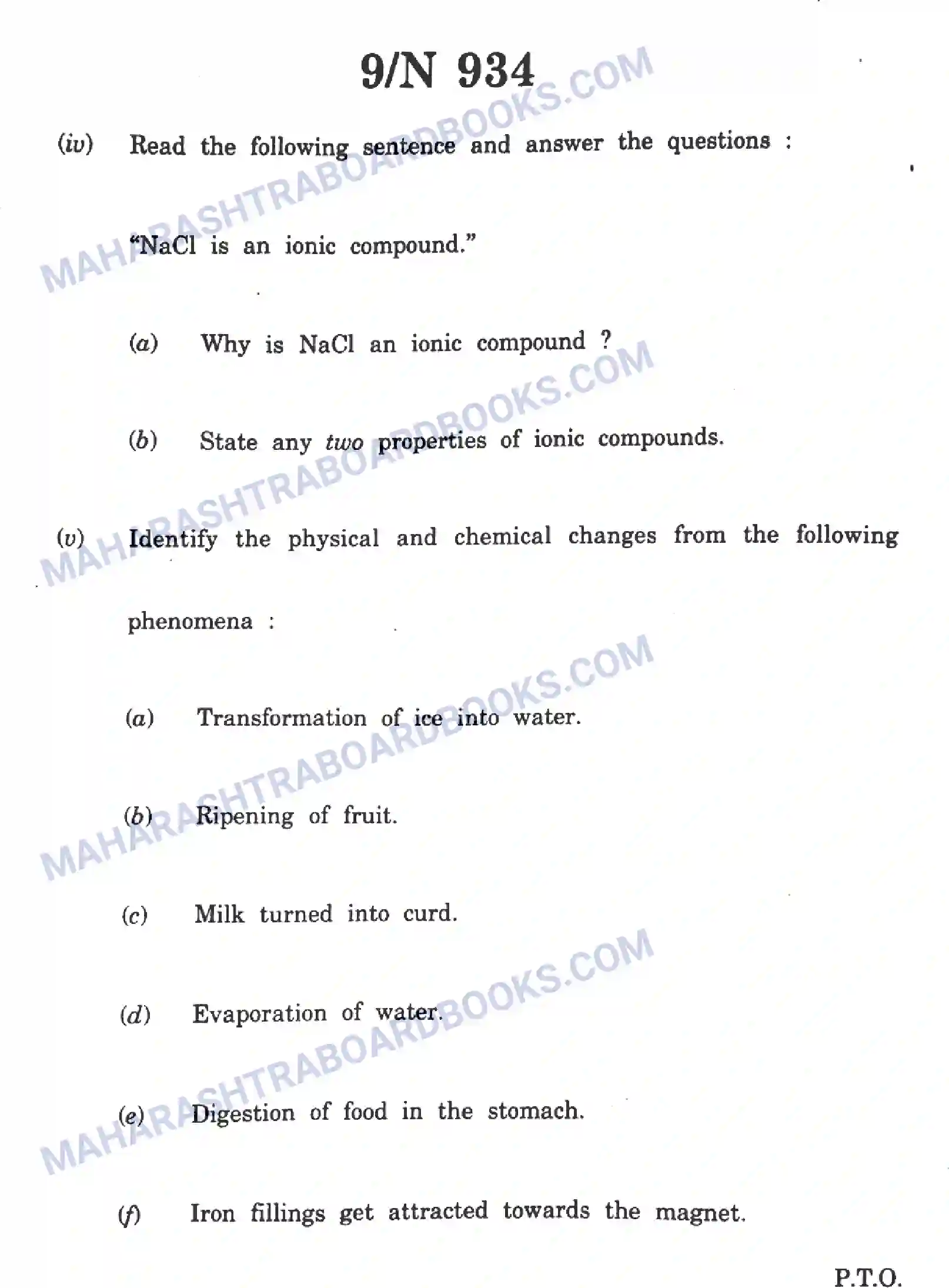 Maharashtra Board Solution SSC Science Paper-C 2023 Image 9