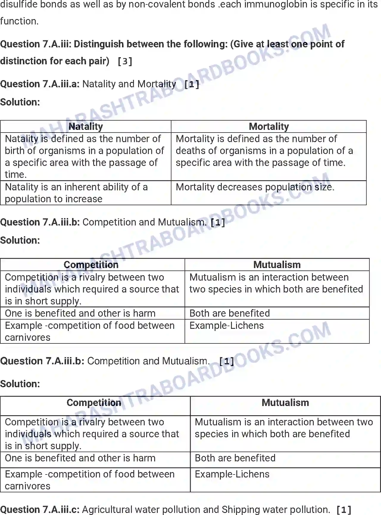 Maharashtra Board Solution HSC Biology Paper-A 2014 Image 15