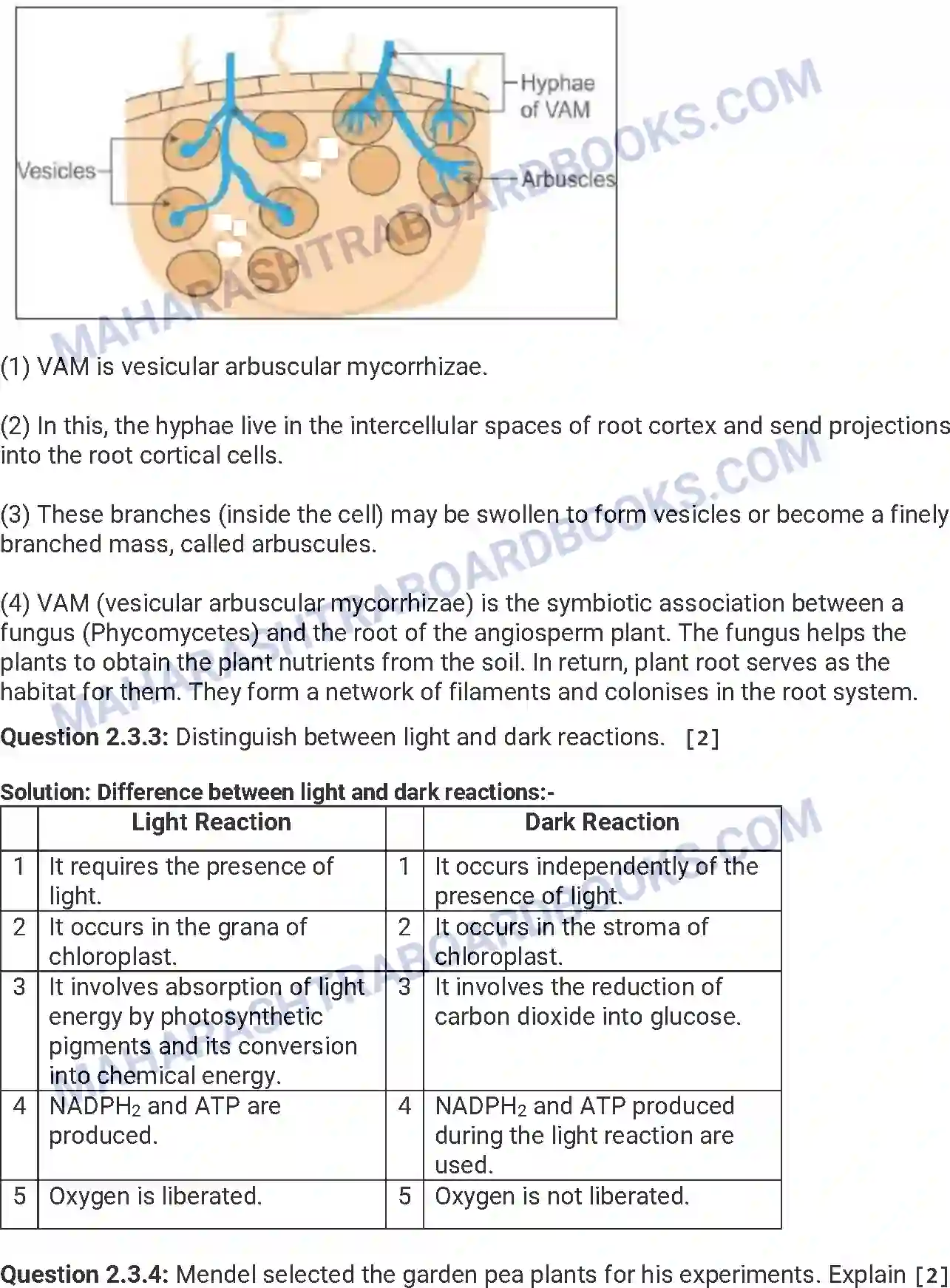 Maharashtra Board Solution HSC Biology Paper-A 2015 Image 5