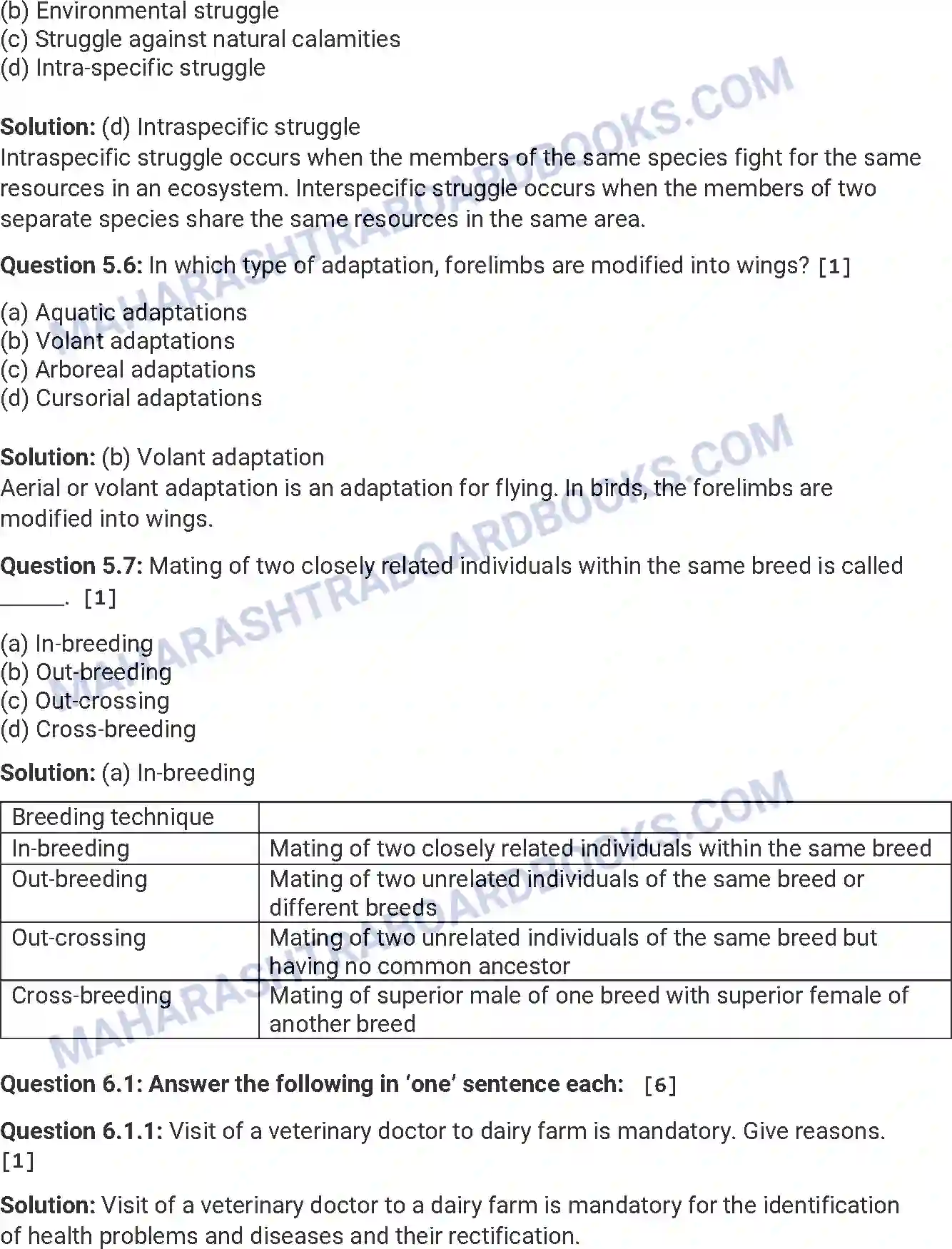 Maharashtra Board Solution HSC Biology Paper-A 2016 Image 10