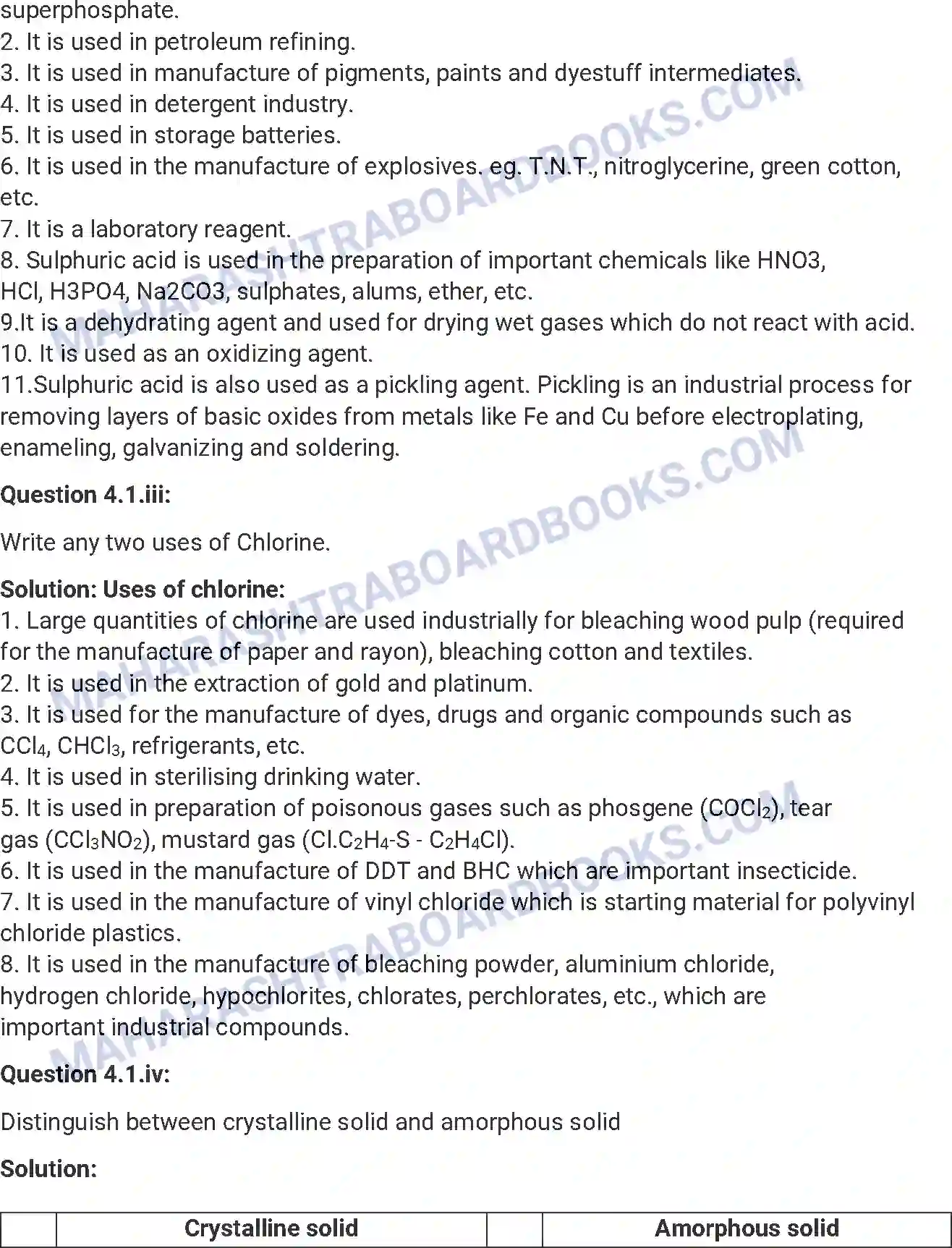 Maharashtra Board Solution HSC Chemistry Paper-A 2017 Image 11