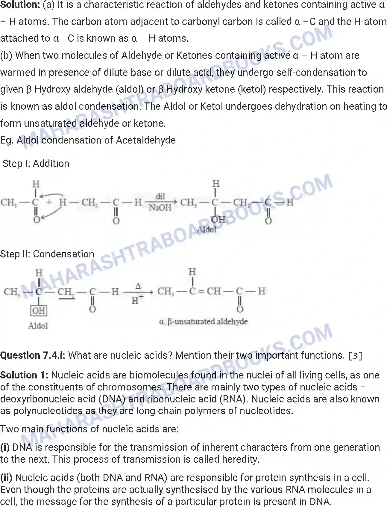 Maharashtra Board Solution HSC Chemistry Paper-A 2017 Image 21