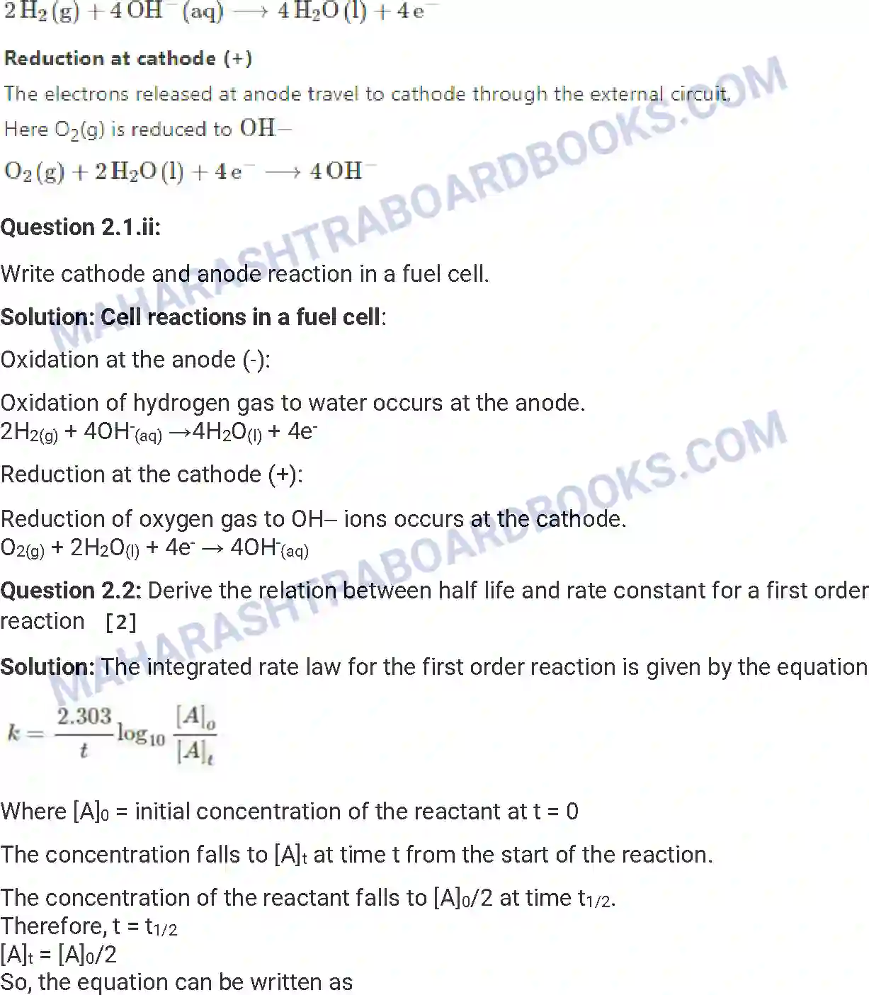 Maharashtra Board Solution HSC Chemistry Paper-A 2017 Image 4