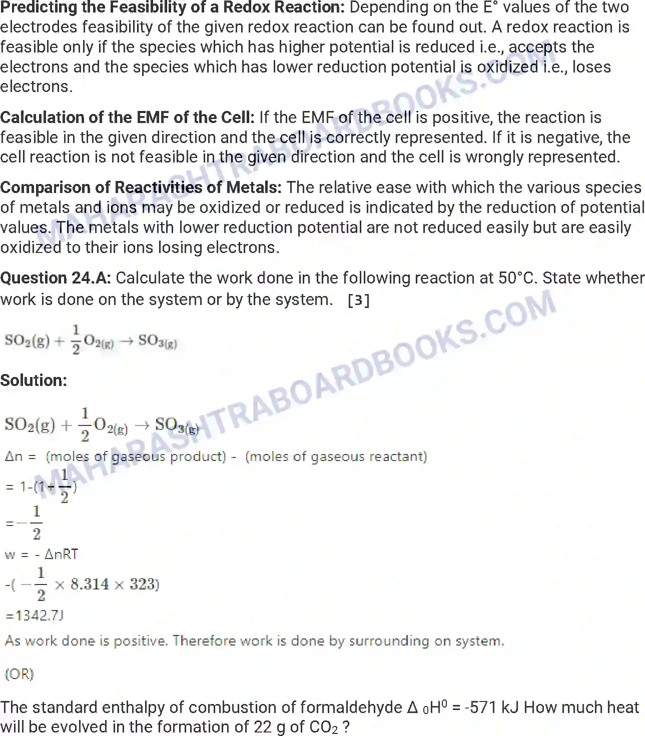 Maharashtra Board Solution HSC Chemistry Paper-A 2019 Image 10