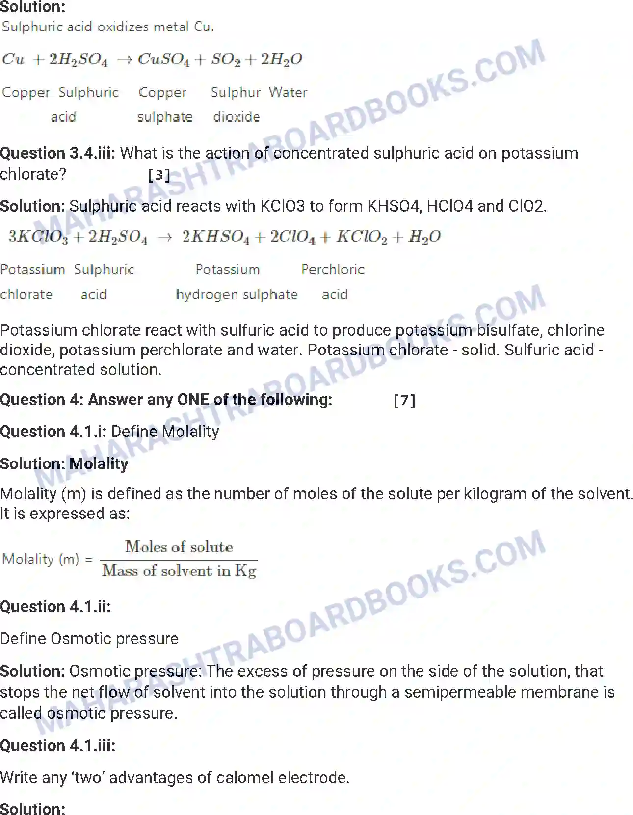 Maharashtra Board Solution HSC Chemistry Paper-B 2017 Image 11