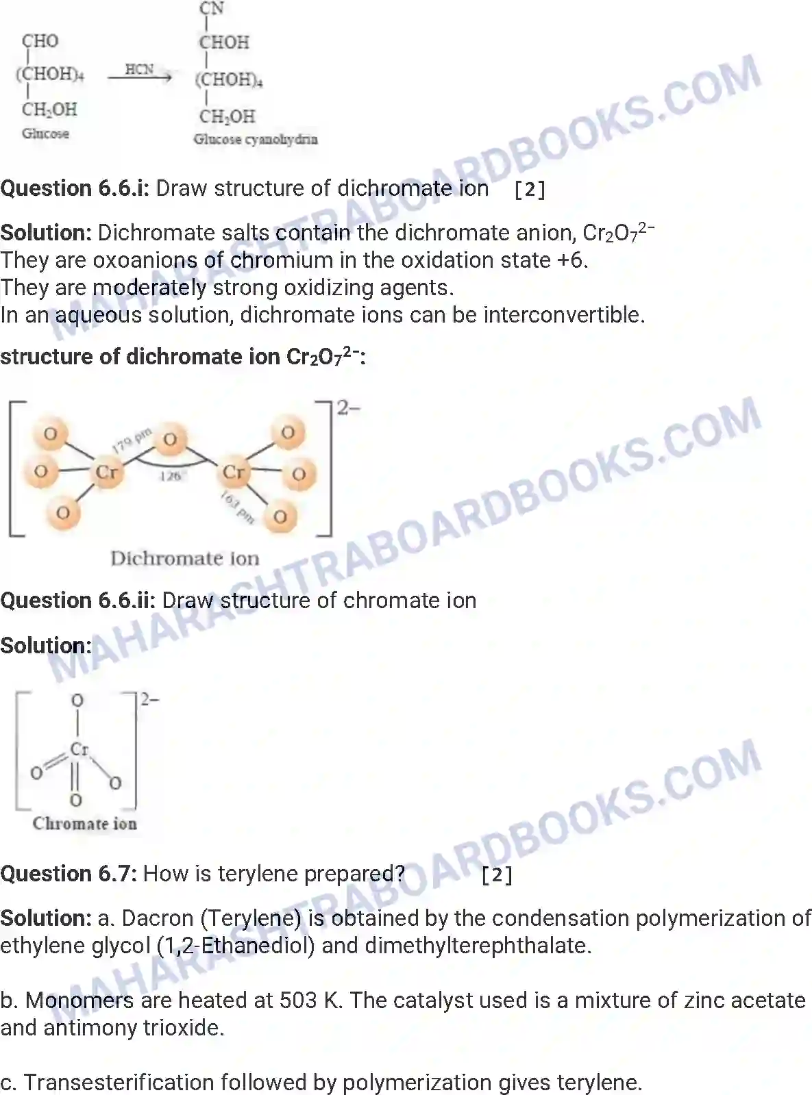 Maharashtra Board Solution HSC Chemistry Paper-B 2017 Image 19