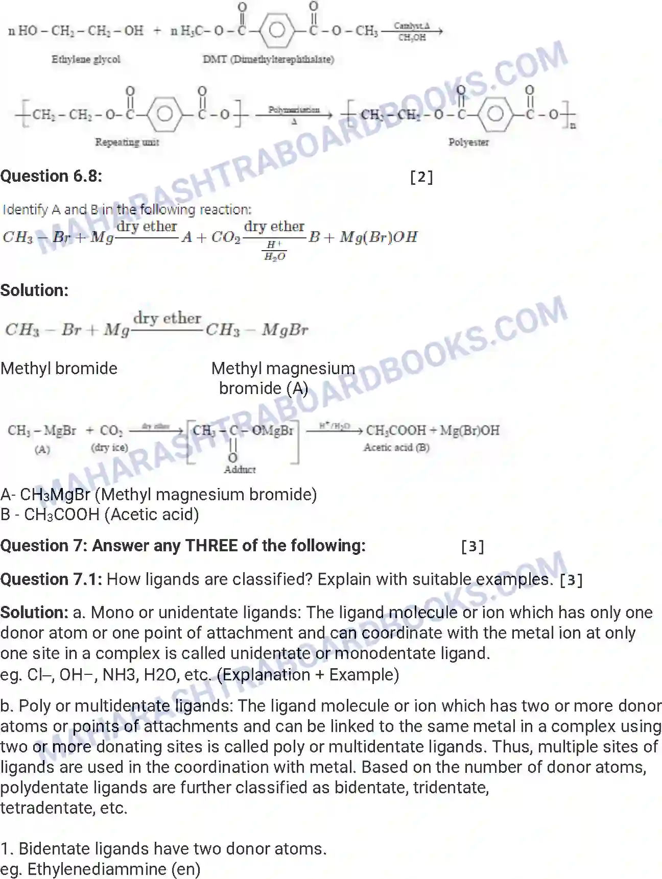 Maharashtra Board Solution HSC Chemistry Paper-B 2017 Image 20