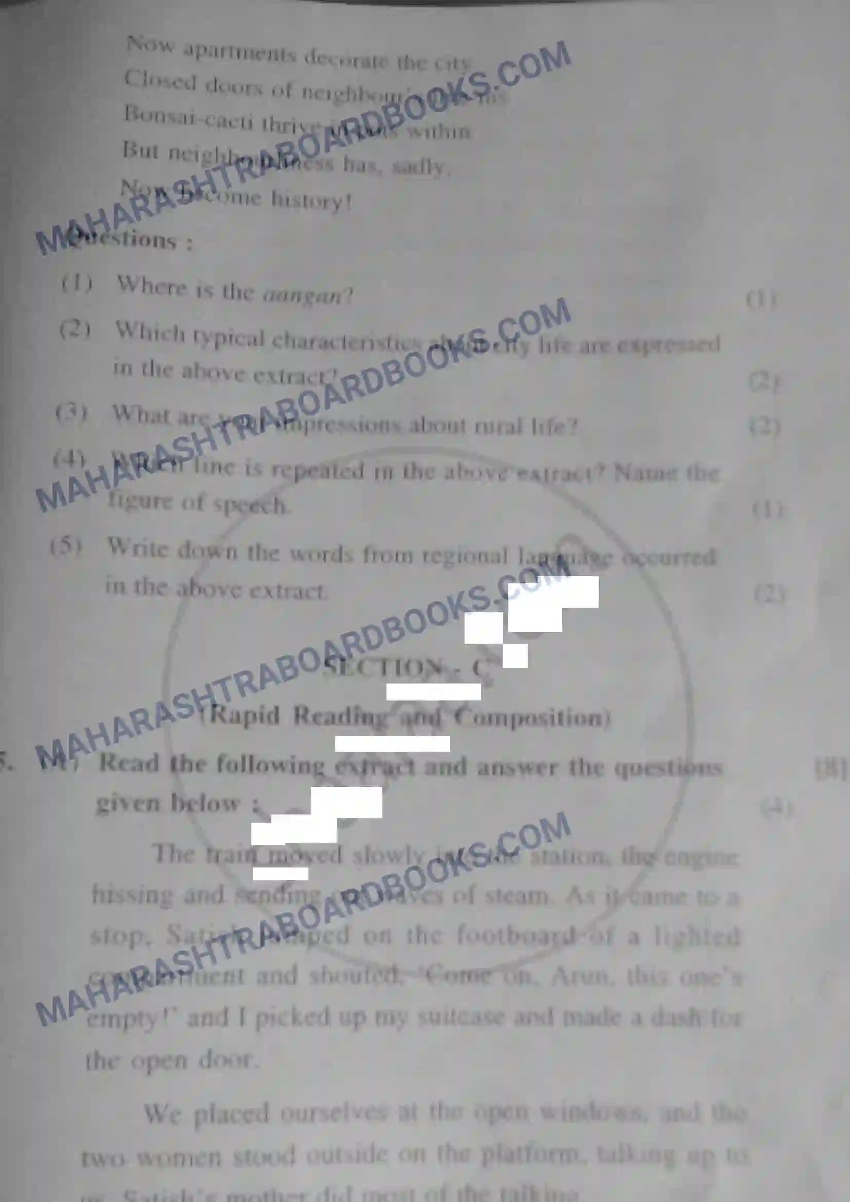 Maharashtra Board Solution HSC English Paper-A 2013 Image 9