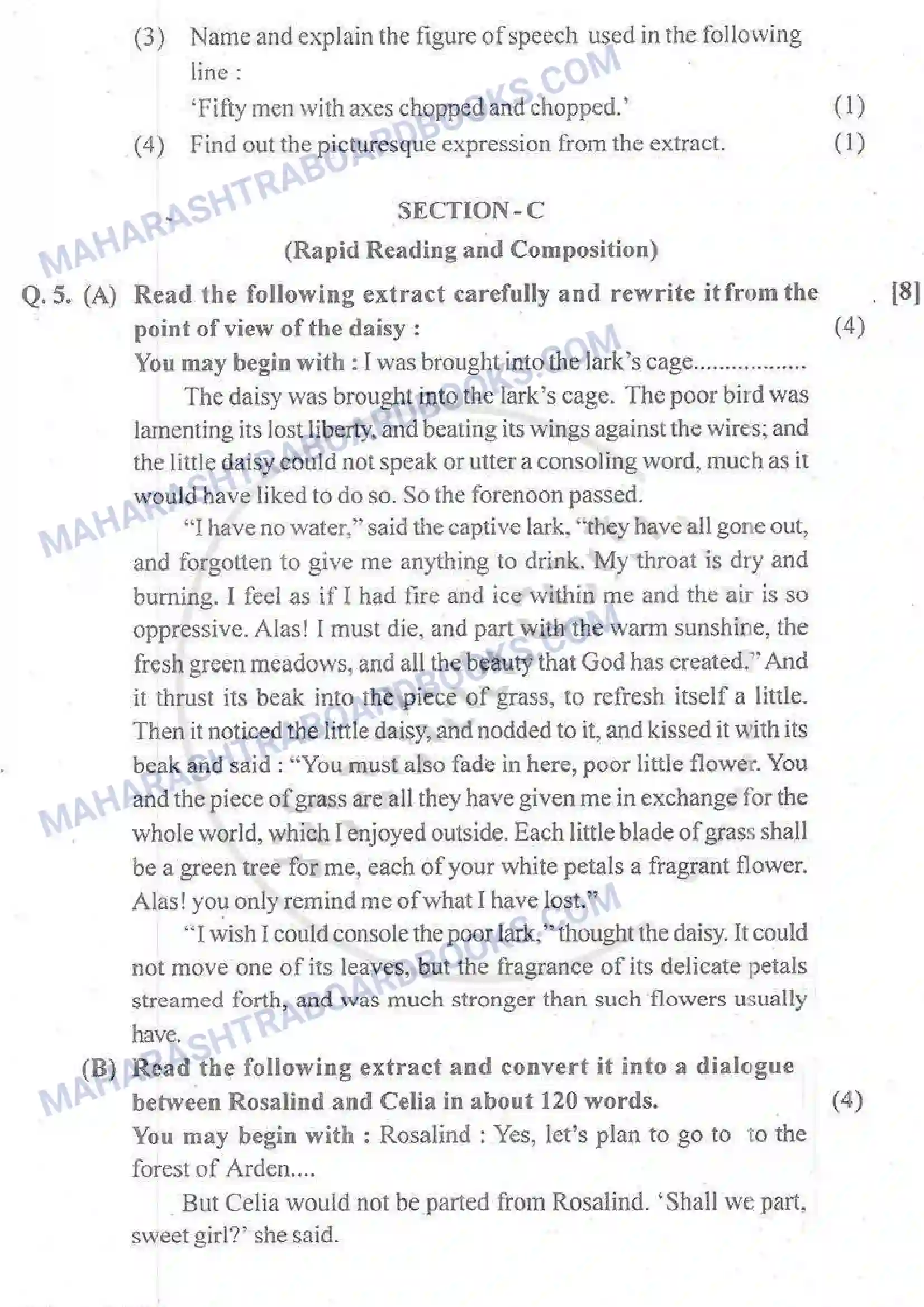 Maharashtra Board Solution HSC English Paper-B 2015 Image 8