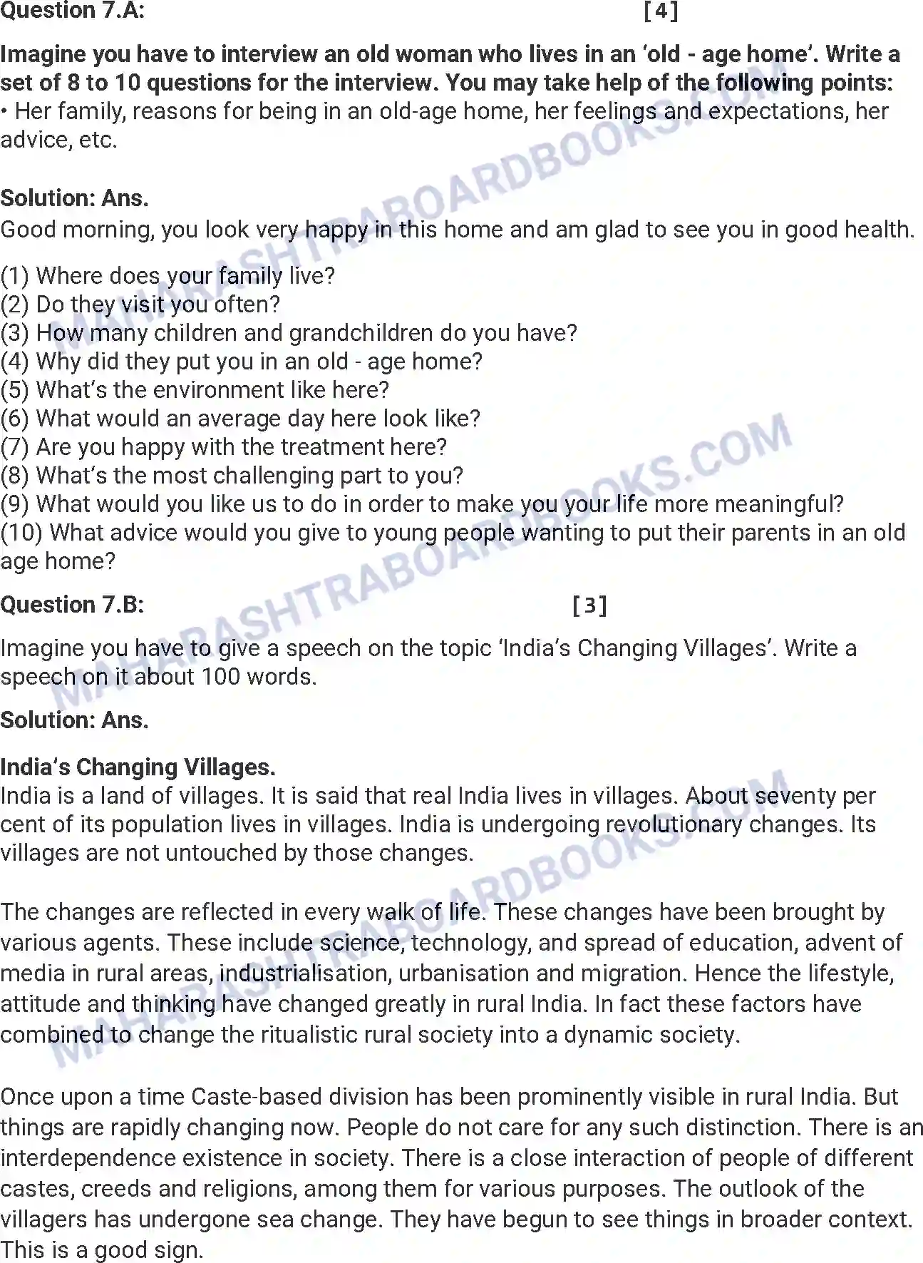 Maharashtra Board Solution HSC English Paper-C 2016 Image 17