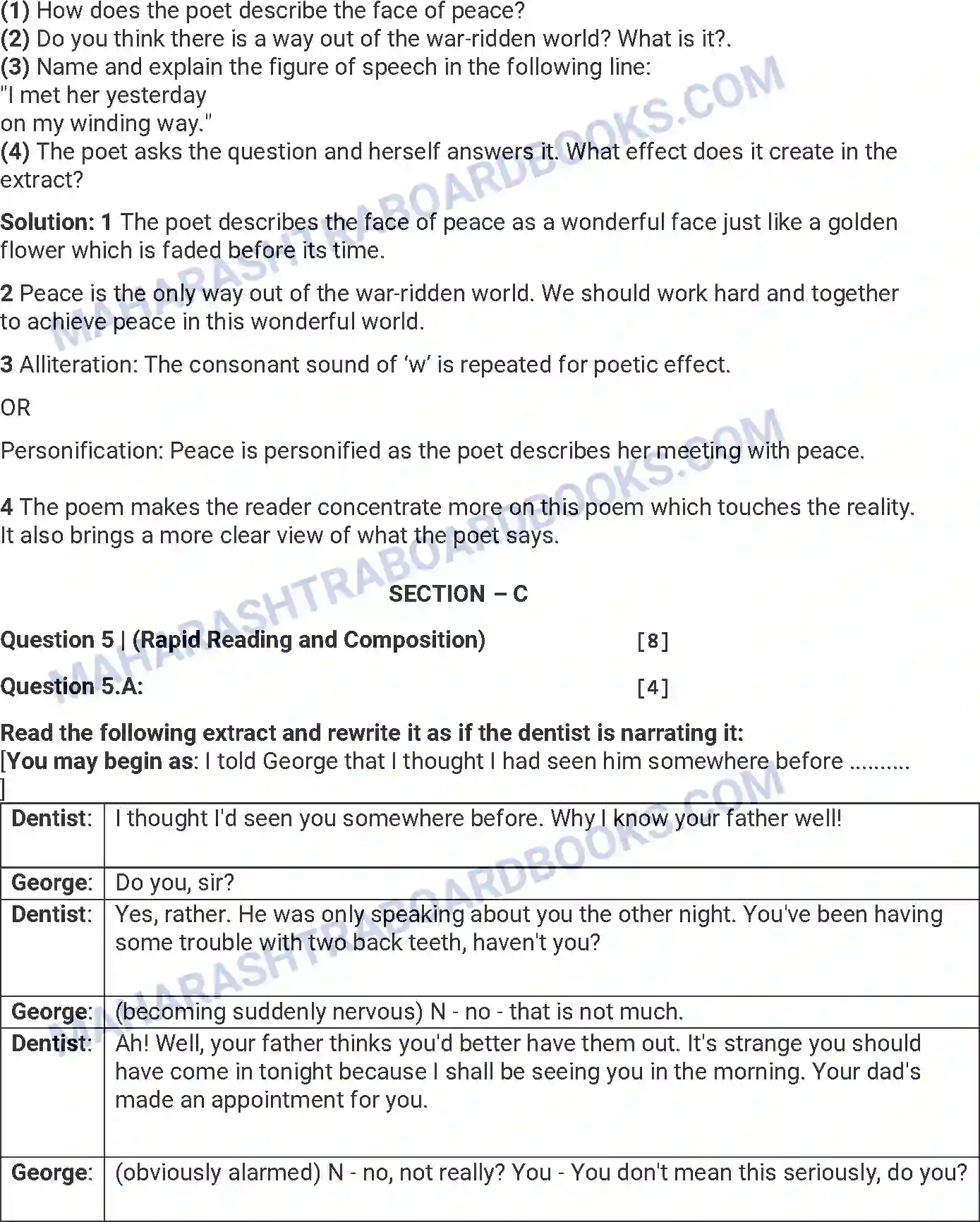 Maharashtra Board Solution HSC English Paper-C 2016 Image 9