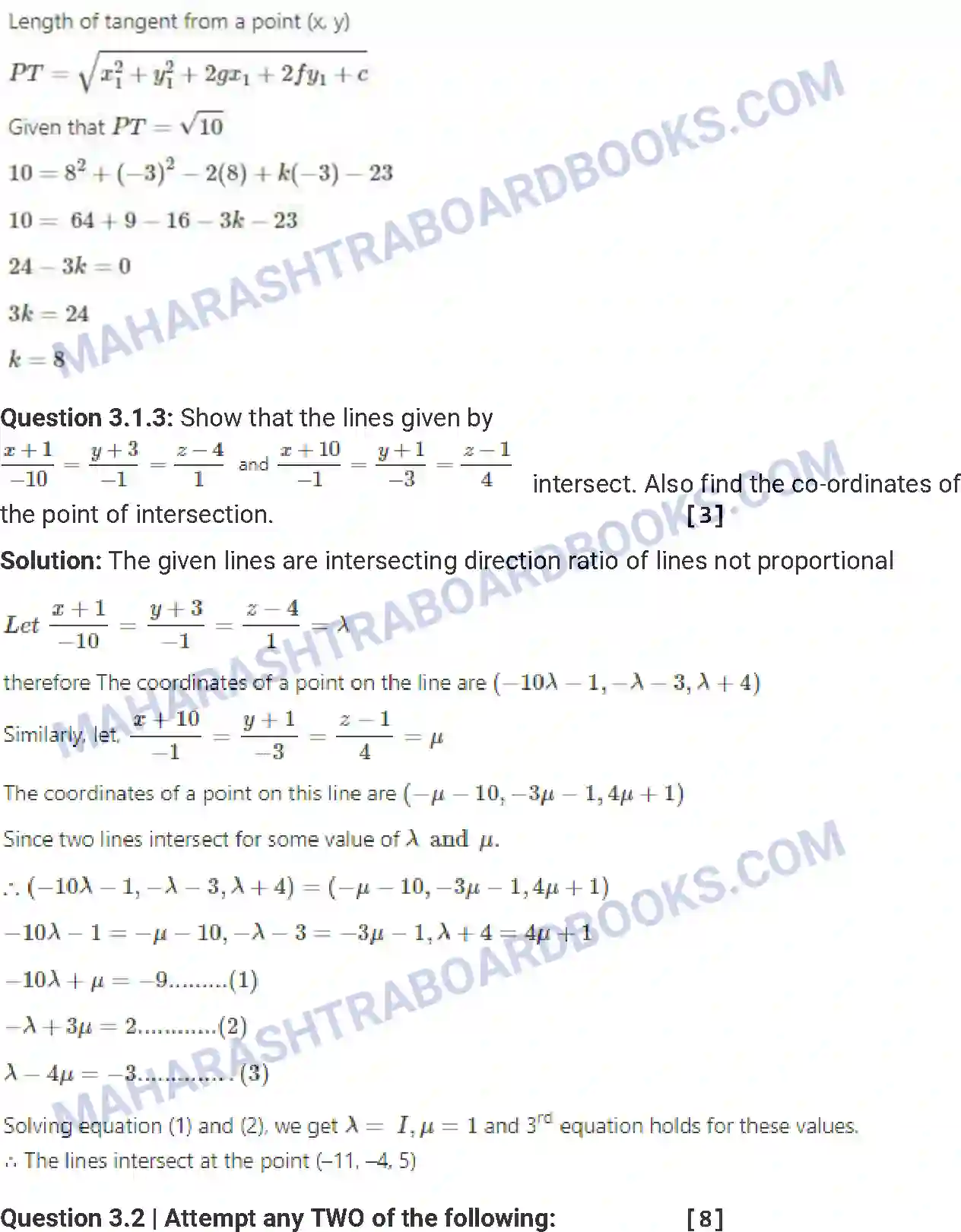 Maharashtra Board Solution HSC Mathematics Paper-A 2013 Image 11