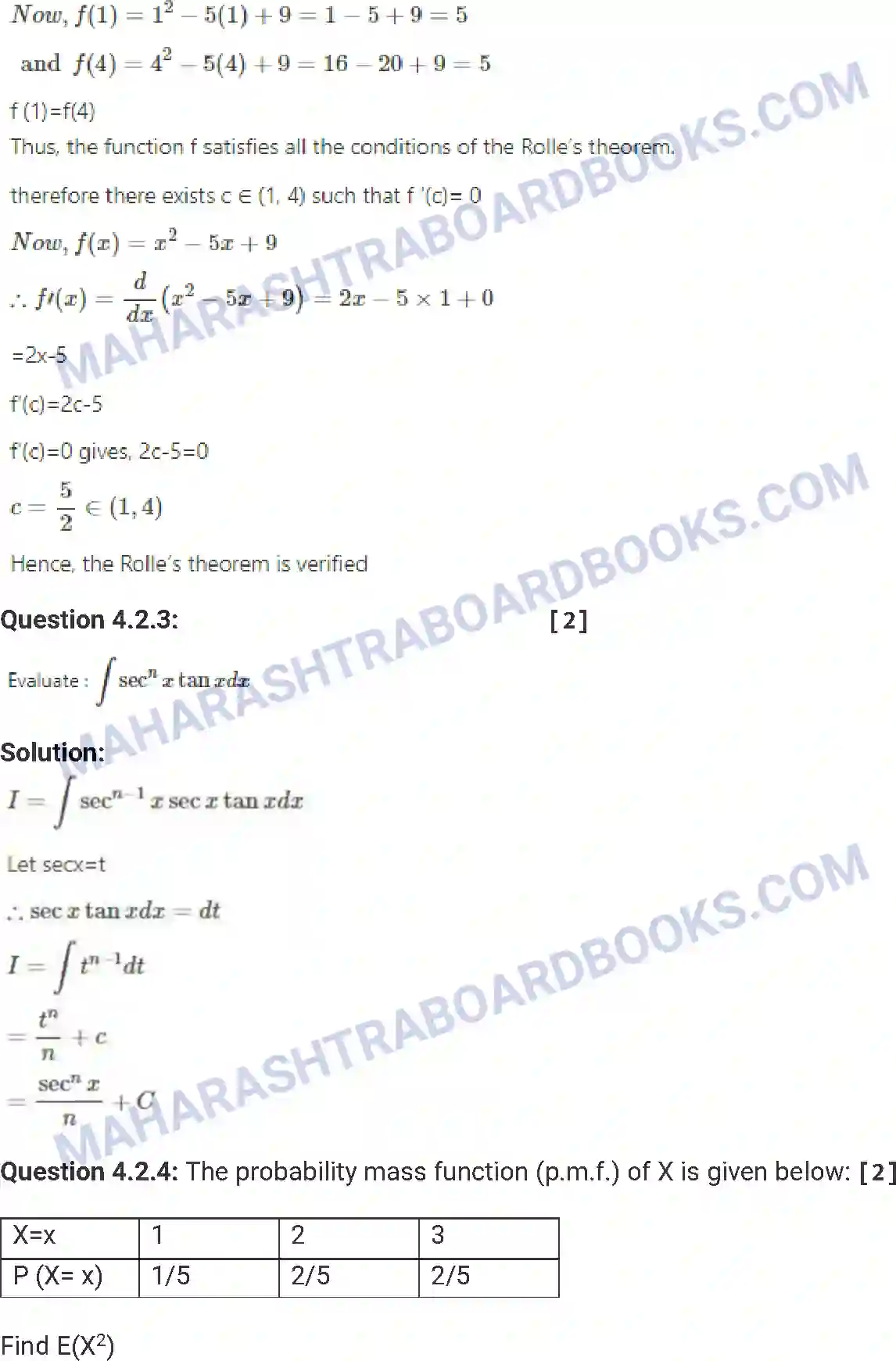 Maharashtra Board Solution HSC Mathematics Paper-A 2014 Image 19