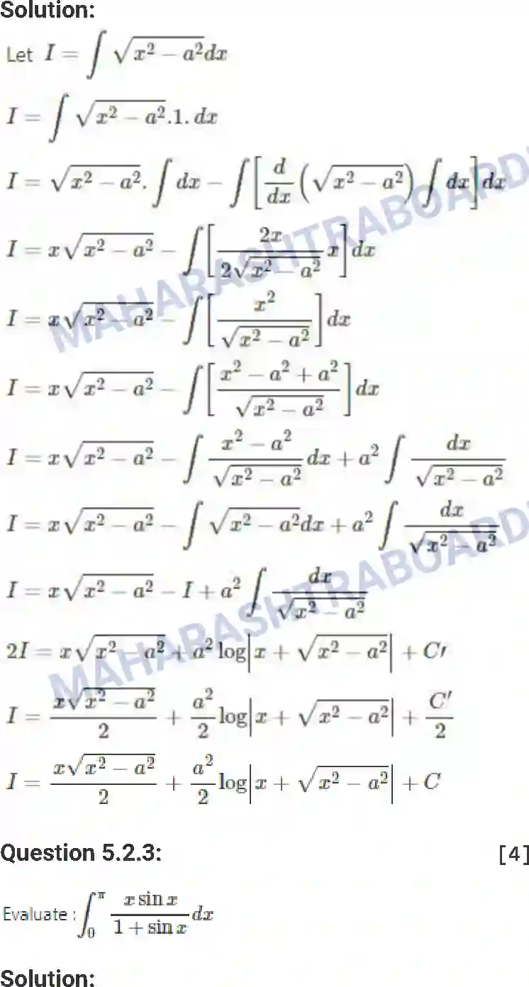 Maharashtra Board Solution HSC Mathematics Paper-A 2015 Image 25