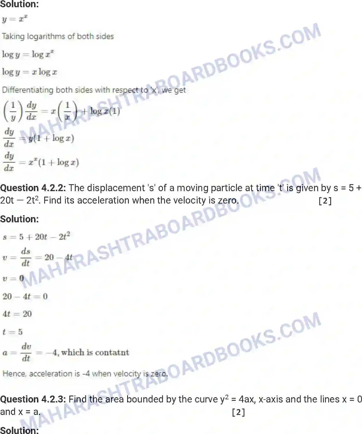 Maharashtra Board Solution HSC Mathematics Paper-A 2016 Image 19