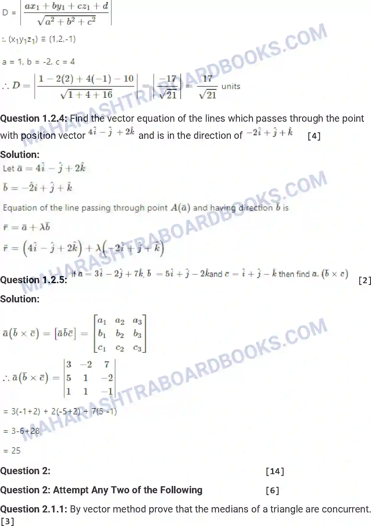 Maharashtra Board Solution HSC Mathematics Paper-A 2018 Image 4