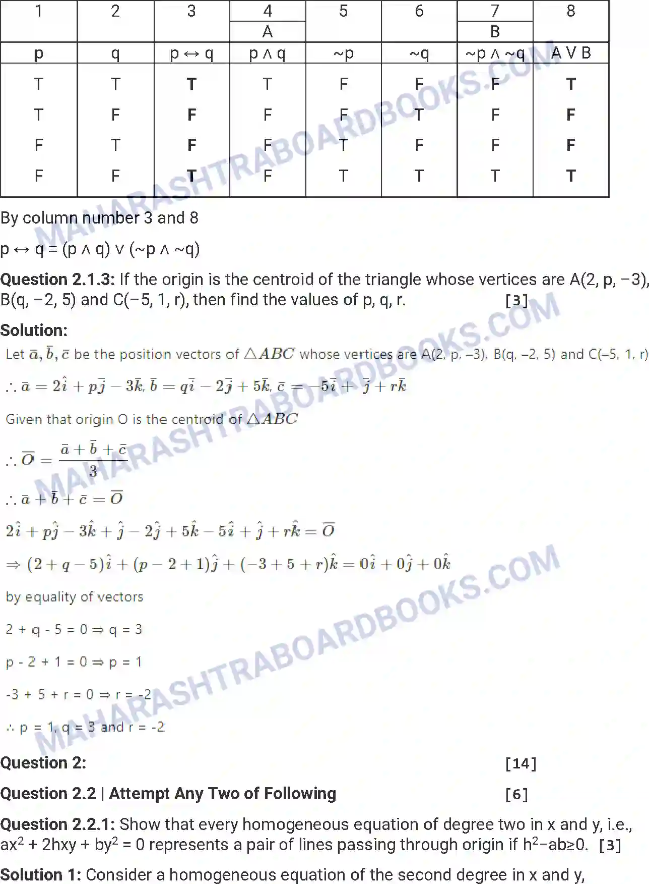 Maharashtra Board Solution HSC Mathematics Paper-A 2018 Image 6