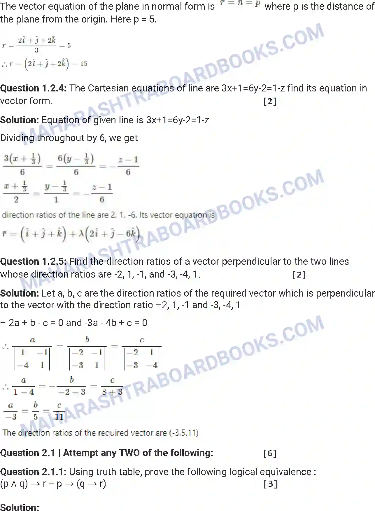 Maharashtra Board Solution HSC Mathematics Paper-B 2013 Image 4