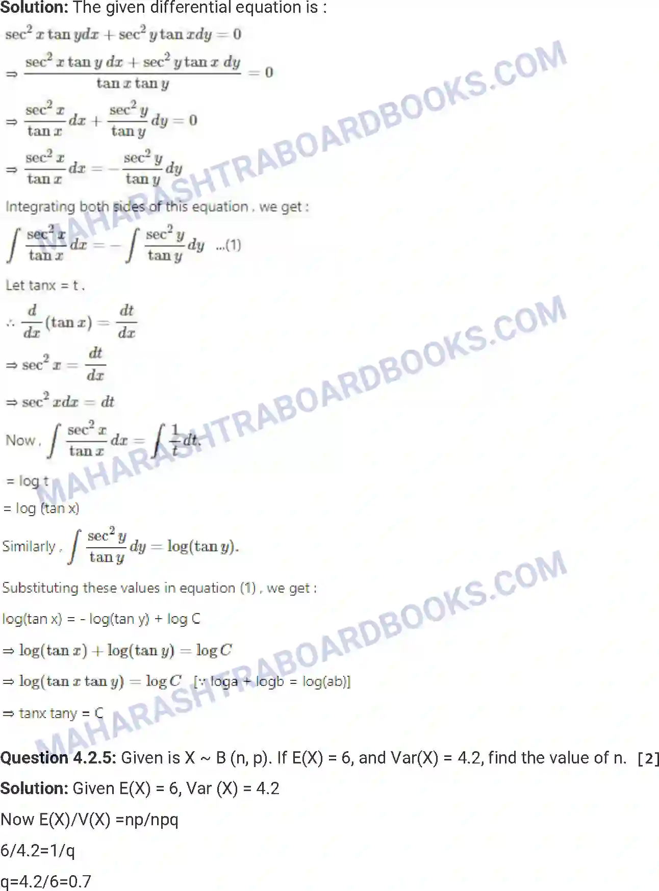 Maharashtra Board Solution HSC Mathematics Paper-B 2016 Image 18