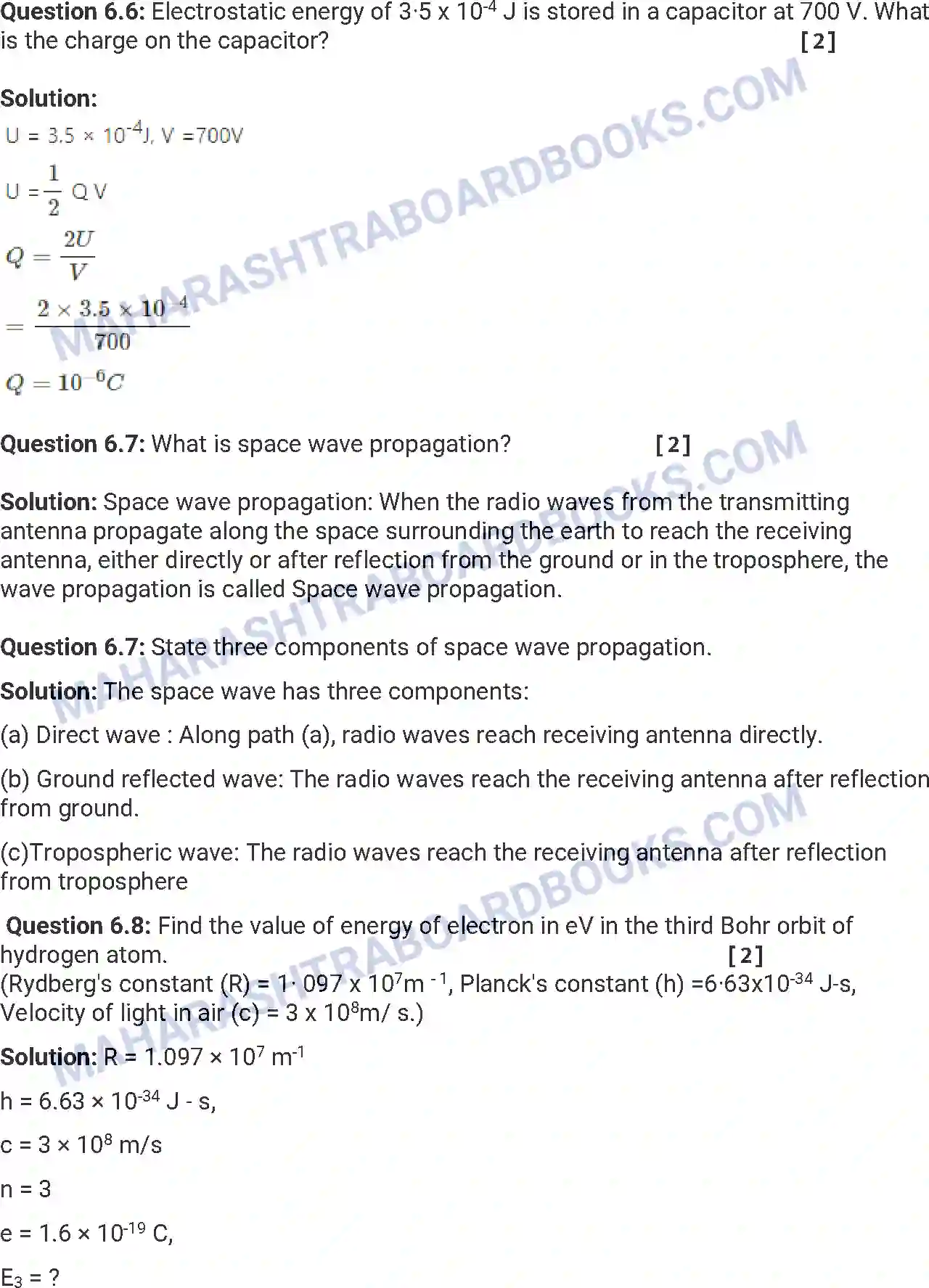 Maharashtra Board Solution HSC Physics Paper-A 2013 Image 18