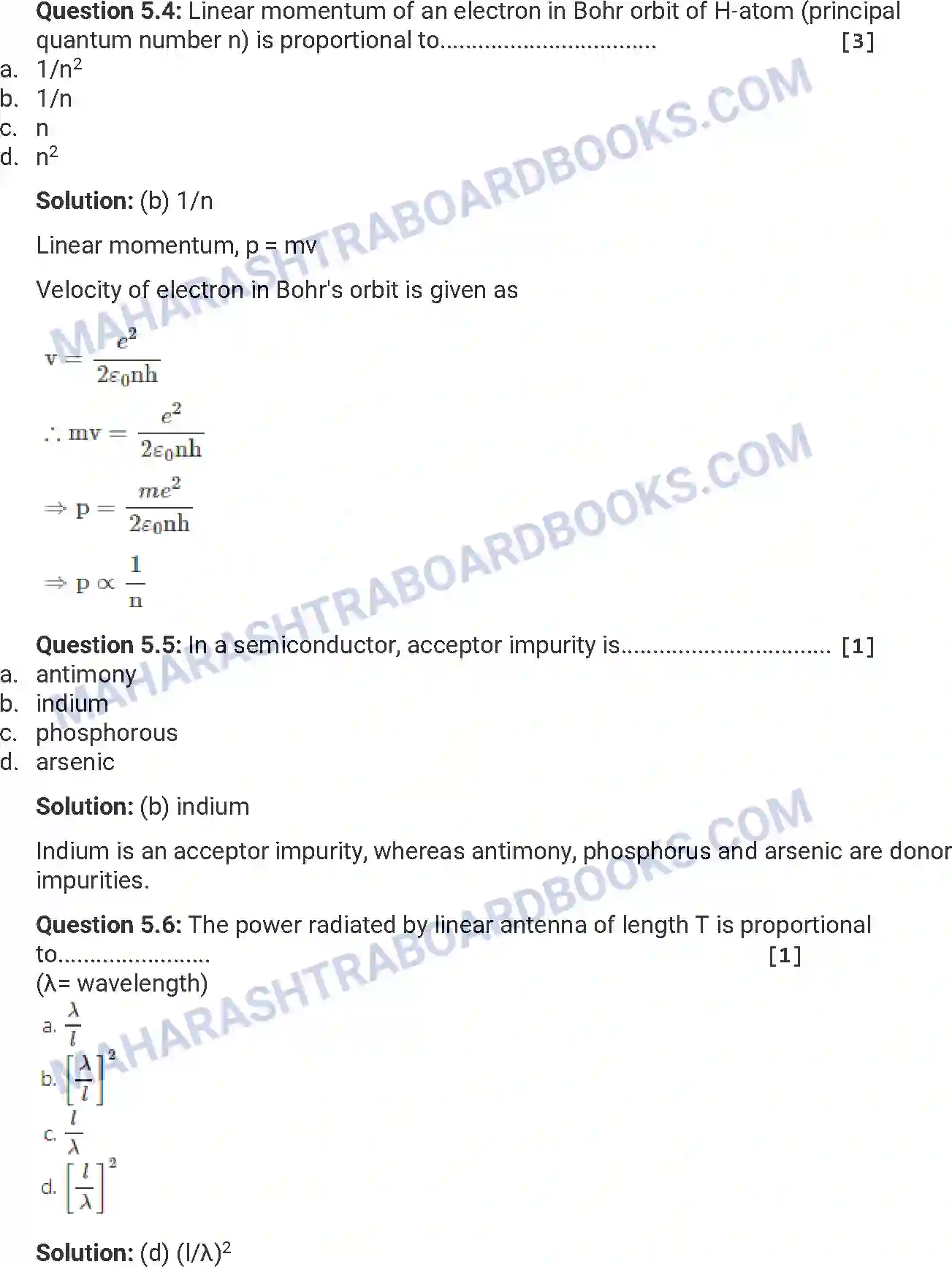 Maharashtra Board Solution HSC Physics Paper-A 2015 Image 17
