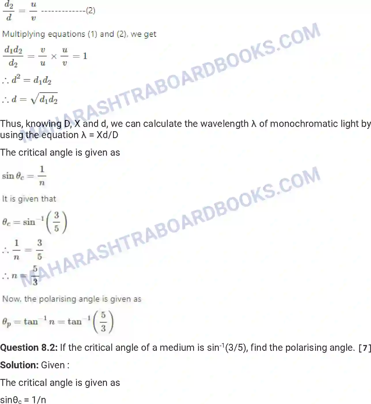 Maharashtra Board Solution HSC Physics Paper-A 2015 Image 29