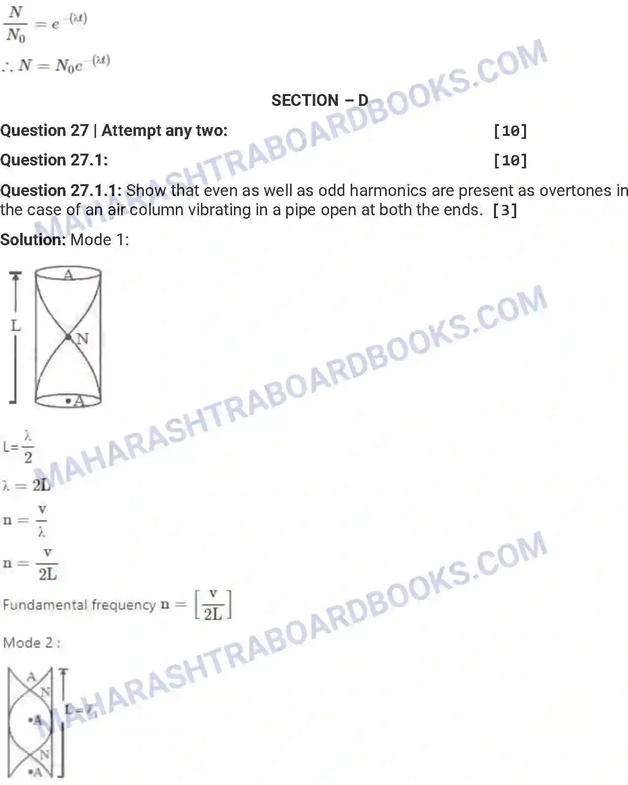 Maharashtra Board Solution HSC Physics Paper-A 2019 Image 17