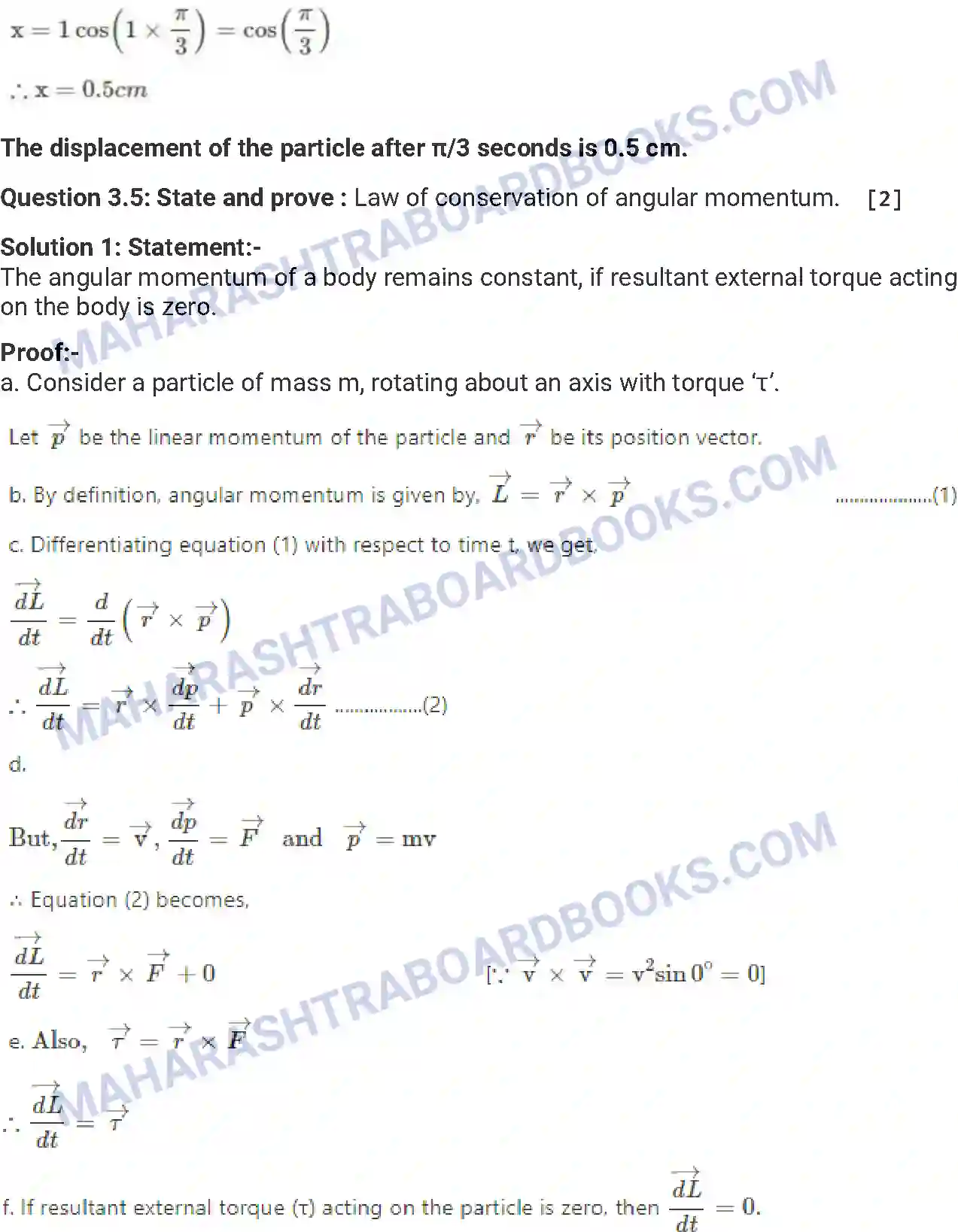 Maharashtra Board Solution HSC Physics Paper-B 2014 Image 10