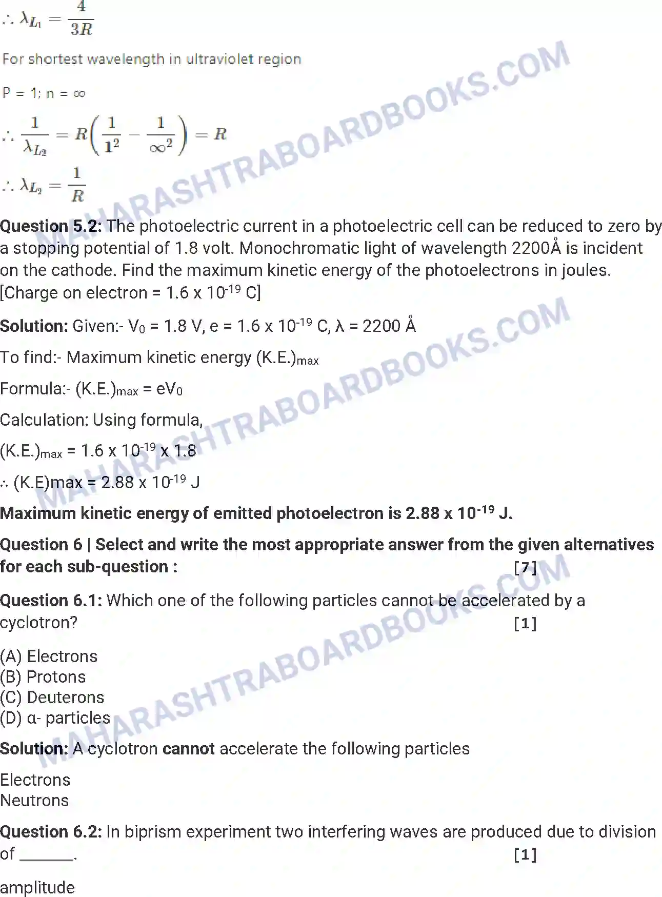 Maharashtra Board Solution HSC Physics Paper-B 2014 Image 24