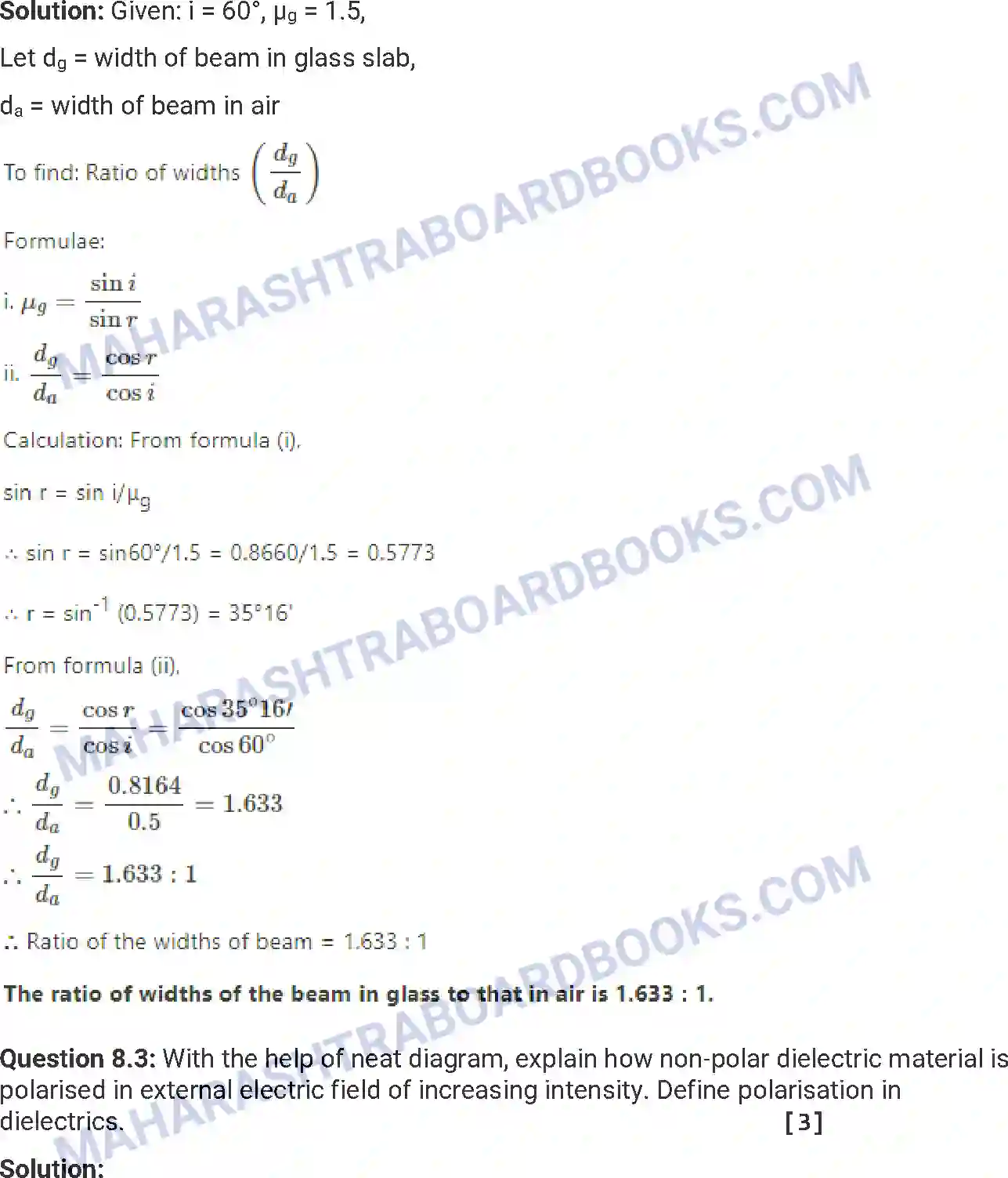 Maharashtra Board Solution HSC Physics Paper-B 2014 Image 31