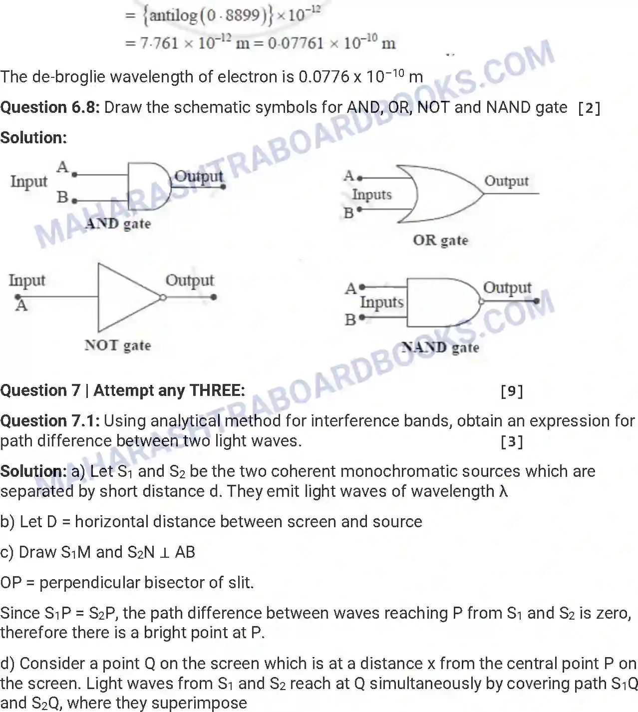 Maharashtra Board Solution HSC Physics Paper-B 2016 Image 26